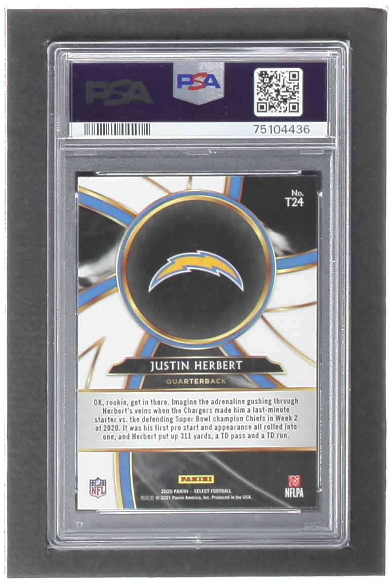 Justin Herbert 2020 Select Turbocharged #24 RC (PSA 10) at PristineAuction.com Justin Herbert 2020 Select Turbocharged #24 RC (PSA 10) at PristineAuction.com