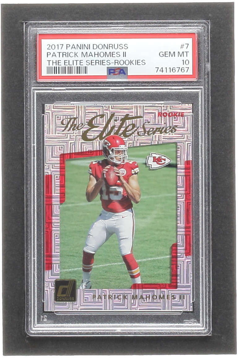 Patrick Mahomes II 2017 Donruss The Elite Series Rookies #7 RC (PSA 10) at PristineAuction.com Patrick Mahomes II 2017 Donruss The Elite Series Rookies #7 RC (PSA 10) at PristineAuction.com
