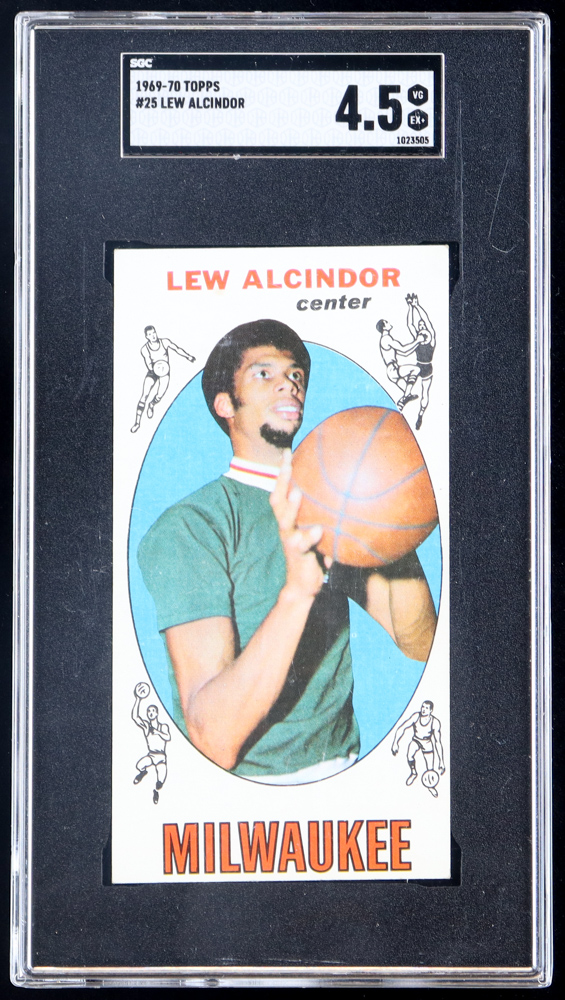 Kareem Abdul-Jabbar | Lew Alcindor 1969-70 Topps #25 RC (SGC 4.5) at PristineAuction.com Kareem Abdul-Jabbar | Lew Alcindor 1969-70 Topps #25 RC (SGC 4.5) at PristineAuction.com