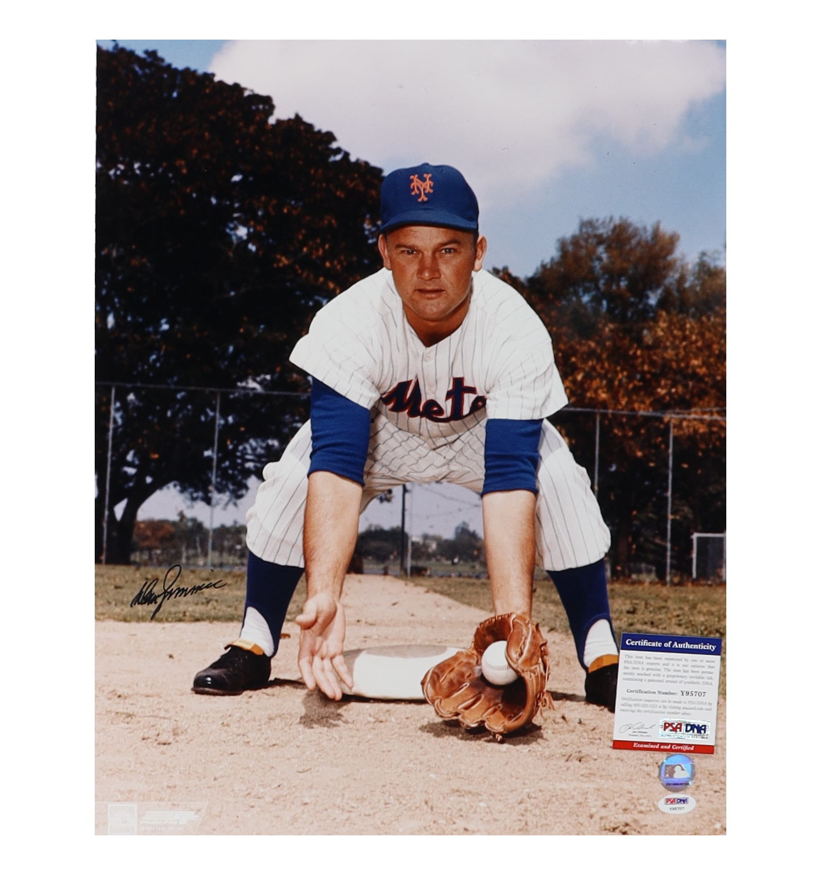 Don Zimmer Signed Mets 16x20 Photo (PSA) at PristineAuction.com Don Zimmer Signed Mets 16x20 Photo (PSA) at PristineAuction.com