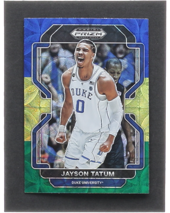 Jayson Tatum 2022-23 Panini Prizm Draft Picks Prizms Choice Blue Yellow and Green #23 at PristineAuction.com Jayson Tatum 2022-23 Panini Prizm Draft Picks Prizms Choice Blue Yellow and Green #23 at PristineAuction.com