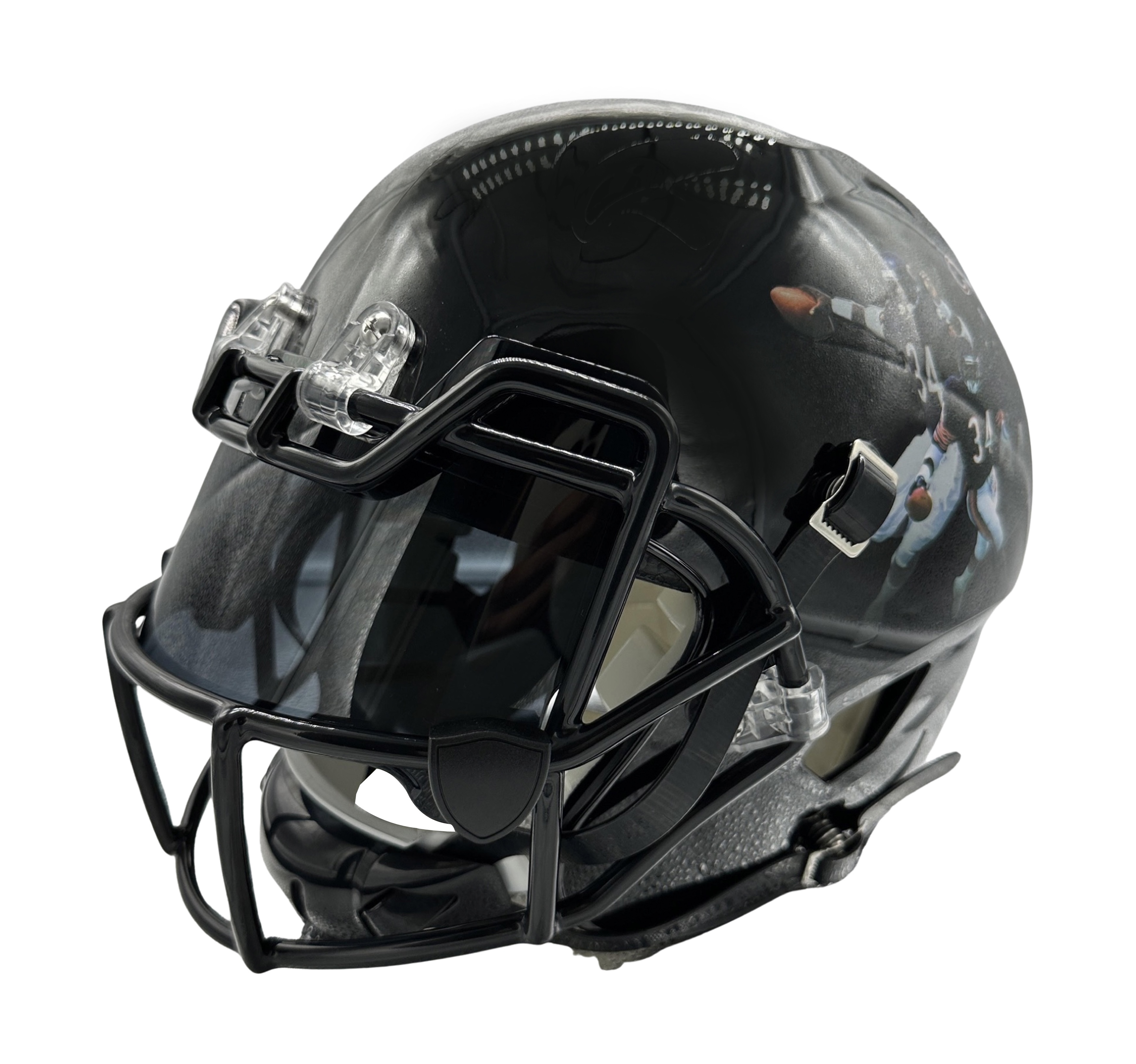 Walter Payton "Sweetness" Full Size Authentic On-Field Helmet with Art Giclee at PristineAuction.com Walter Payton "Sweetness" Full Size Authentic On-Field Helmet with Art Giclee at PristineAuction.com