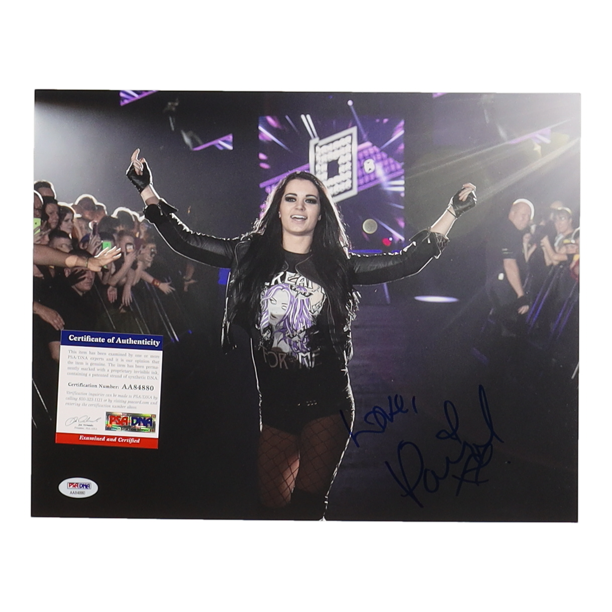 Paige Signed WWE 11x14 Photo Inscribed "Love" (PSA) at PristineAuction.com Paige Signed WWE 11x14 Photo Inscribed "Love" (PSA) at PristineAuction.com