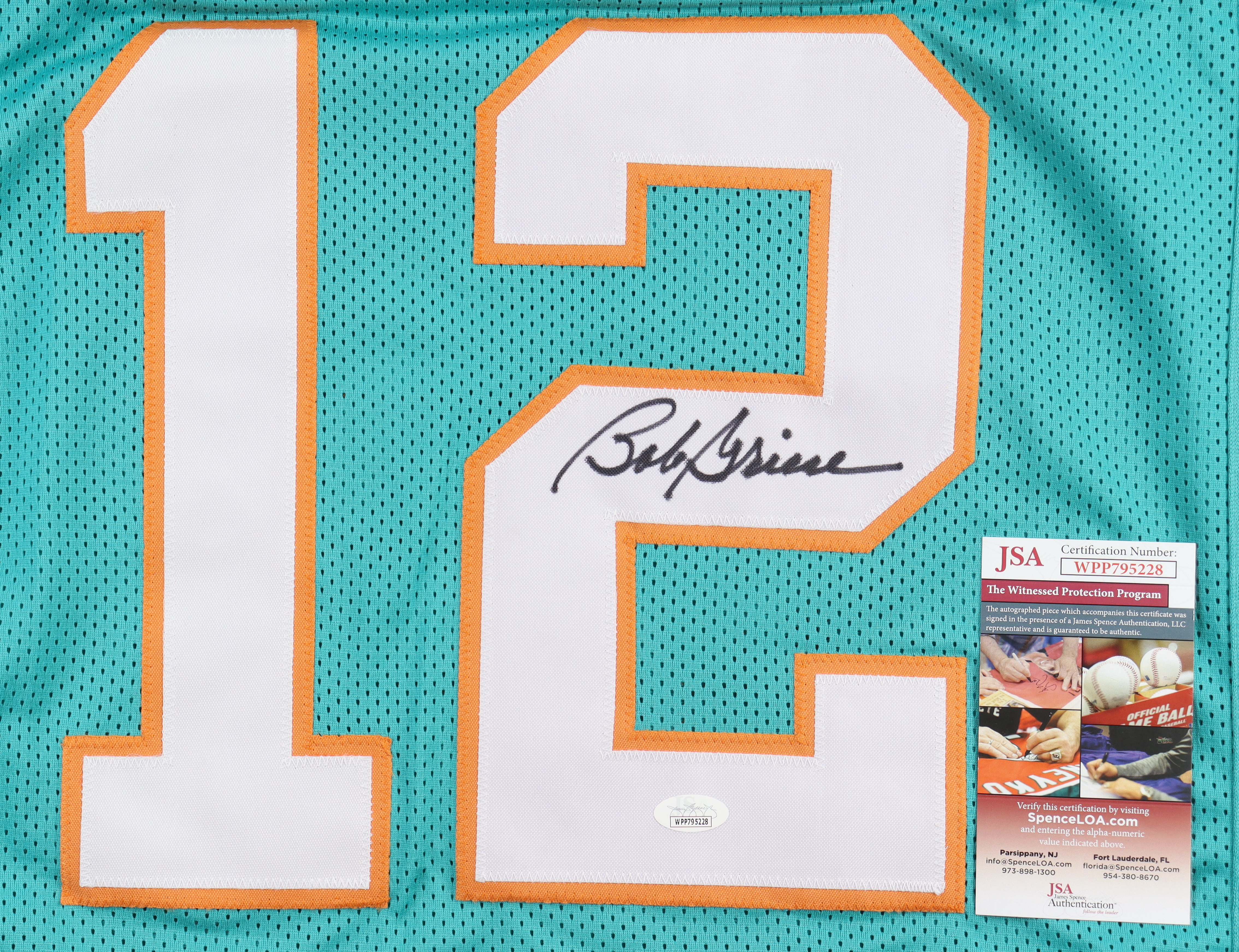 Bob Griese Signed Jersey (JSA) at PristineAuction.com Bob Griese Signed Jersey (JSA) at PristineAuction.com