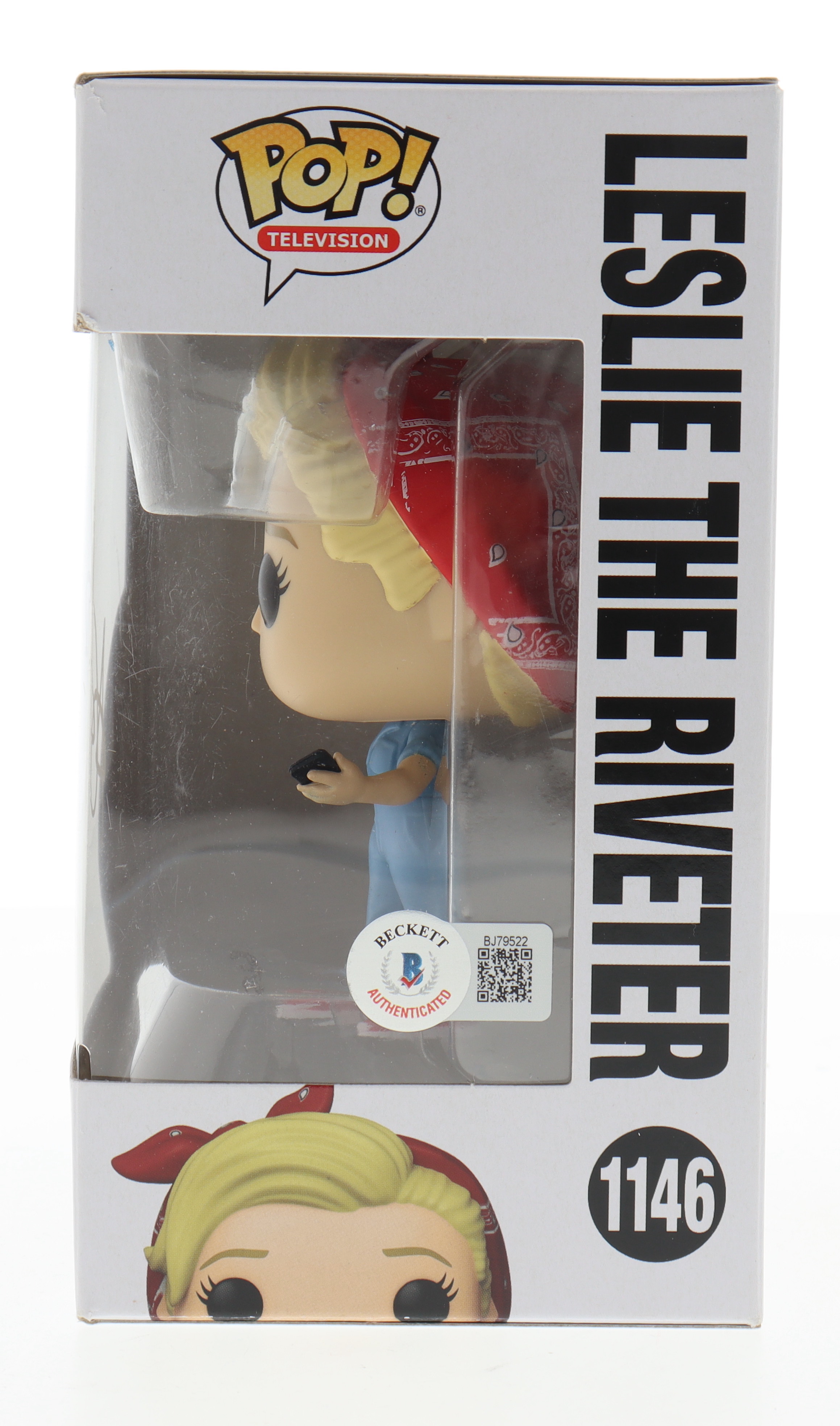 Amy Poehler Signed "Parks and Recreation" Leslie The Riveter #1146 Funko Pop! Vinyl Figure (Beckett) at PristineAuction.com Amy Poehler Signed "Parks and Recreation" Leslie The Riveter #1146 Funko Pop! Vinyl Figure (Beckett) at PristineAuction.com