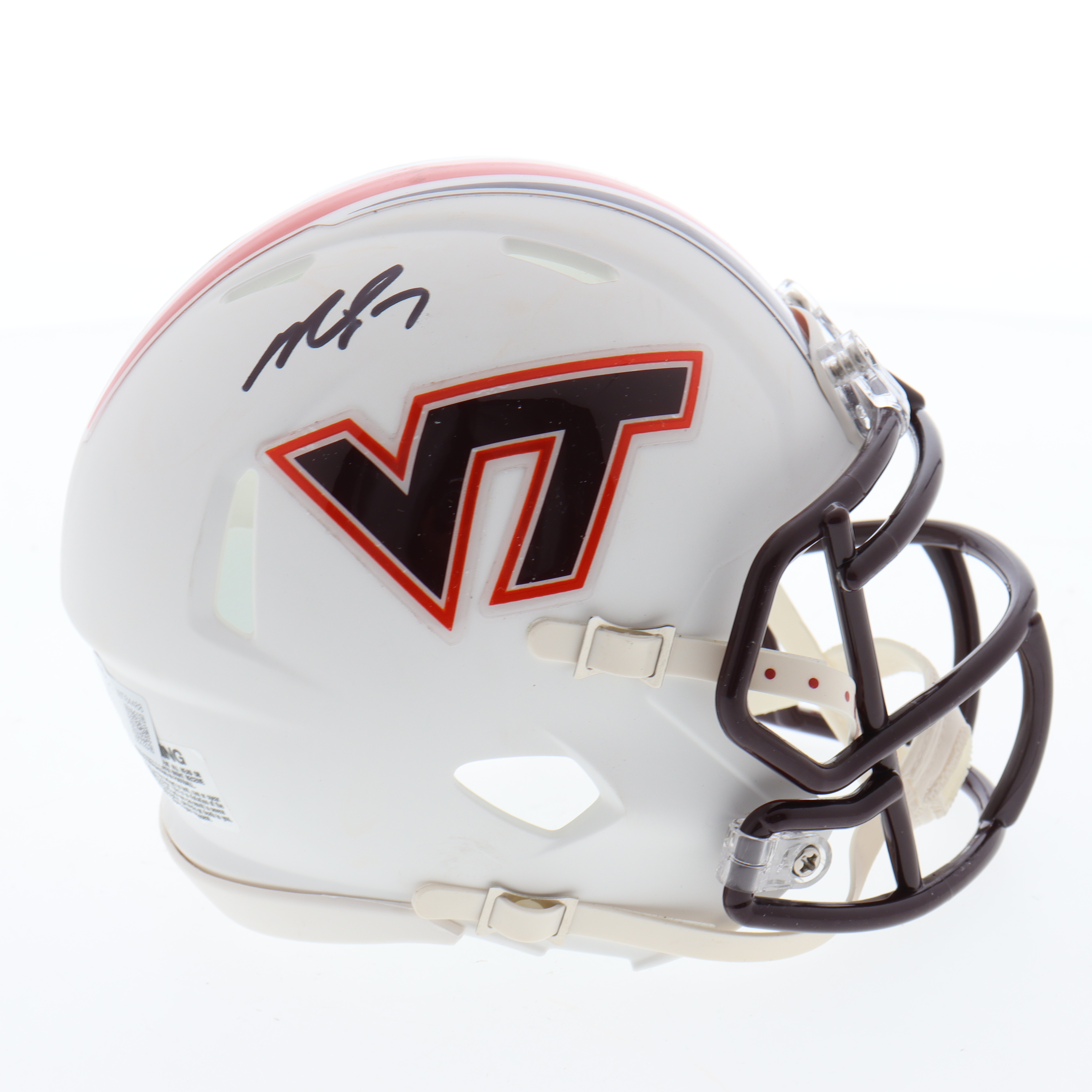 Michael Vick Signed Virginia Tech Hokies Speed Mini Helmet (Beckett) at PristineAuction.com Michael Vick Signed Virginia Tech Hokies Speed Mini Helmet (Beckett) at PristineAuction.com