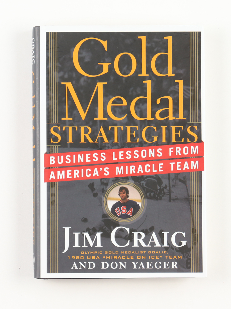 Jim Craig Signed "Gold Medal Strategies" Hardcover Book Inscribed "1980 Gold" (PSA) at PristineAuction.com Jim Craig Signed "Gold Medal Strategies" Hardcover Book Inscribed "1980 Gold" (PSA) at PristineAuction.com