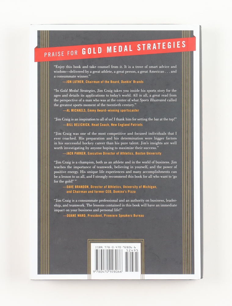 Jim Craig Signed "Gold Medal Strategies" Hardcover Book Inscribed "1980 Gold" (PSA) at PristineAuction.com Jim Craig Signed "Gold Medal Strategies" Hardcover Book Inscribed "1980 Gold" (PSA) at PristineAuction.com