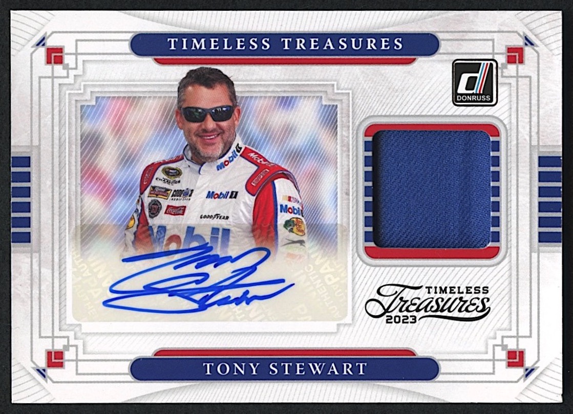 Tony Stewart 2023 Donruss Timeless Treasures Material Signatures #5 | Autograph Relic at PristineAuction.com Tony Stewart 2023 Donruss Timeless Treasures Material Signatures #5 | Autograph Relic at PristineAuction.com