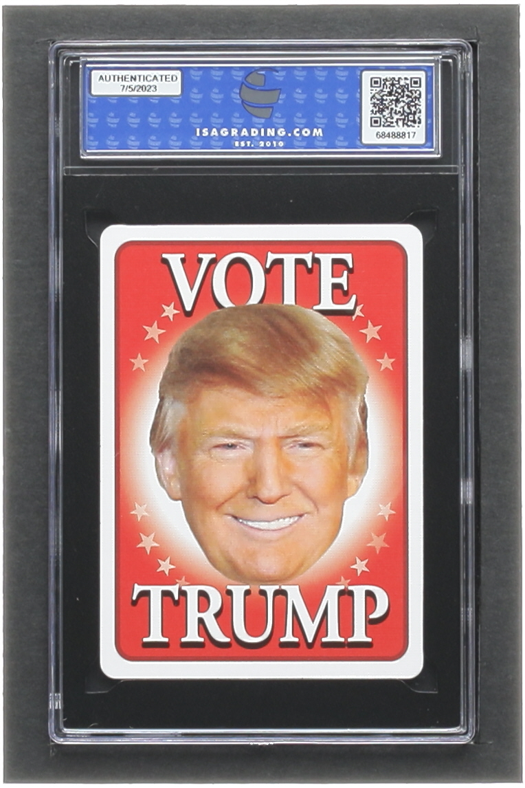 Donald Trump 2024 Hero Presidential Deck A Of Clubs (ISA 10) at PristineAuction.com Donald Trump 2024 Hero Presidential Deck A Of Clubs (ISA 10) at PristineAuction.com