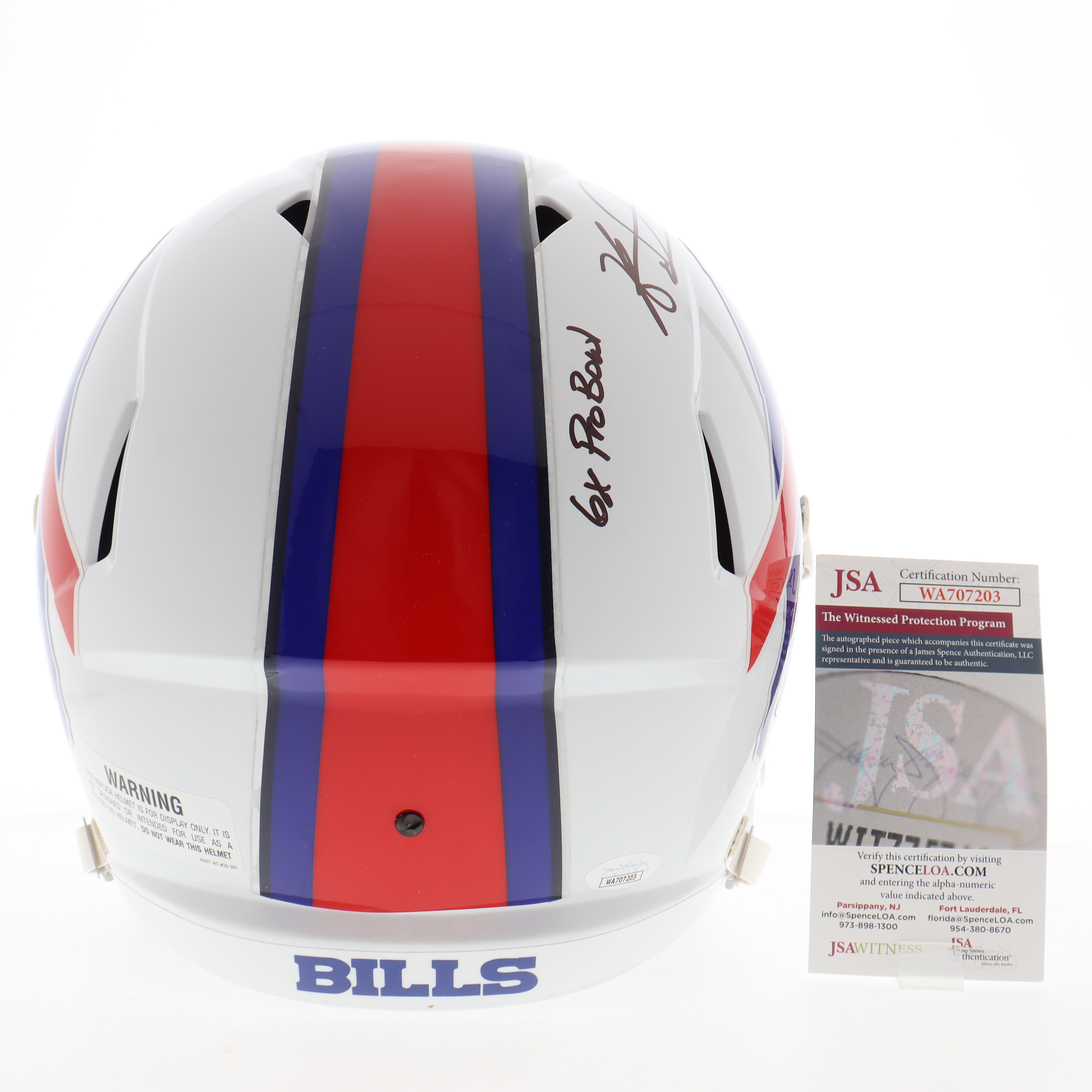 Kyle Williams Signed Bills Full-Size Speed Helmet Inscribed "6x Pro Bowl" & "Bills Mafia!" (JSA) at PristineAuction.com Kyle Williams Signed Bills Full-Size Speed Helmet Inscribed "6x Pro Bowl" & "Bills Mafia!" (JSA) at PristineAuction.com