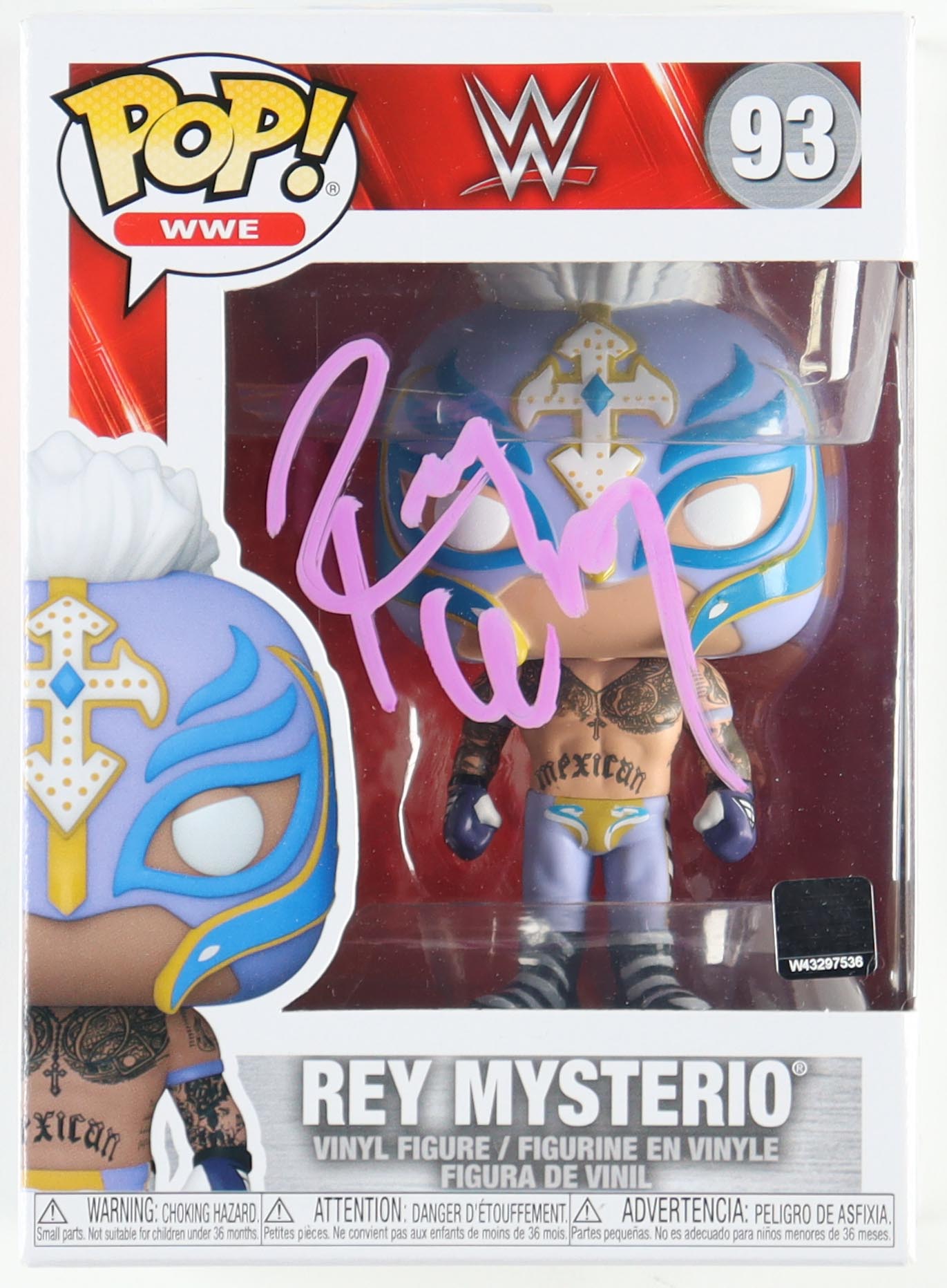 Rey Mysterio Signed WWE #93 Funko Pop! Vinyl Figure (JSA) at PristineAuction.com Rey Mysterio Signed WWE #93 Funko Pop! Vinyl Figure (JSA) at PristineAuction.com