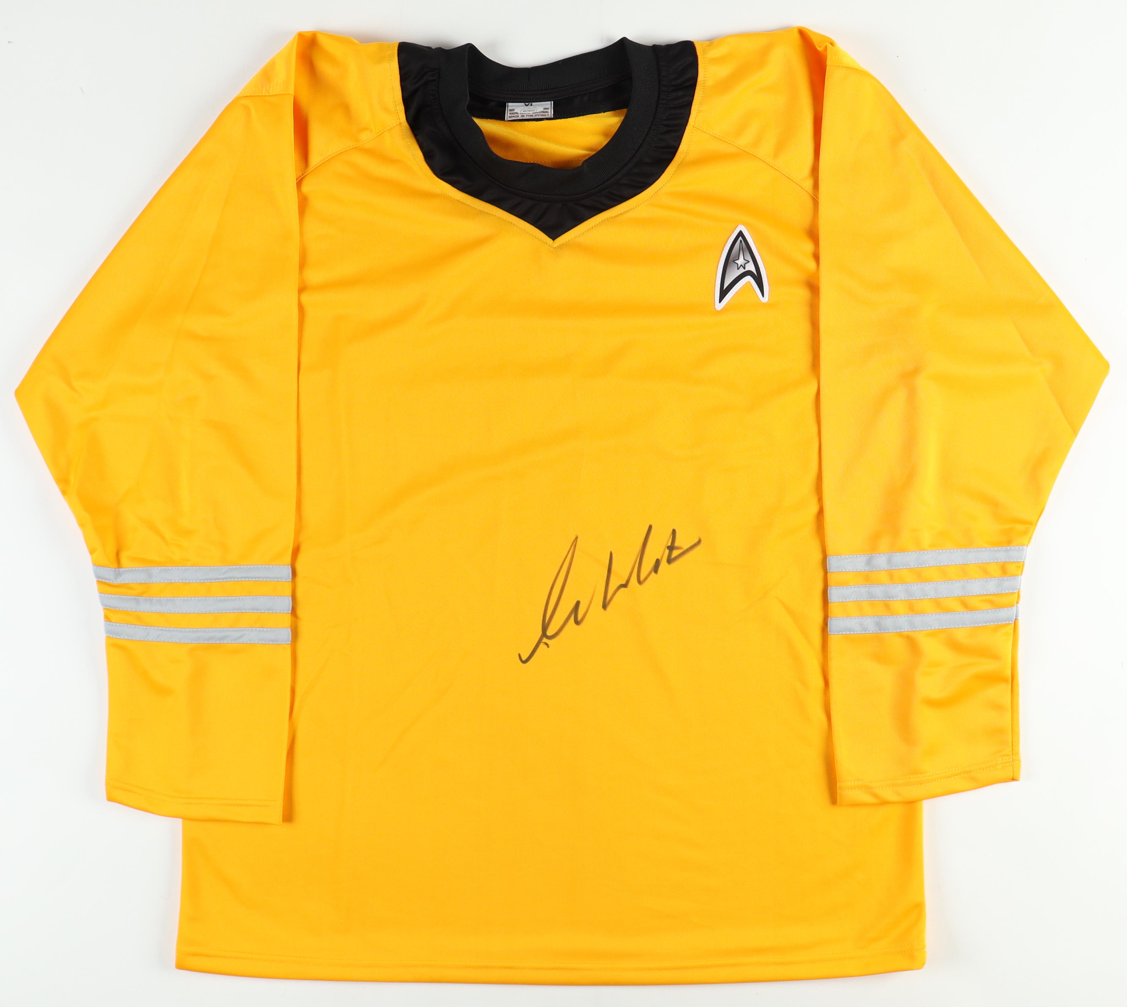 William Shatner Signed "Star Trek" Prop Uniform Shirt (JSA) at PristineAuction.com William Shatner Signed "Star Trek" Prop Uniform Shirt (JSA) at PristineAuction.com