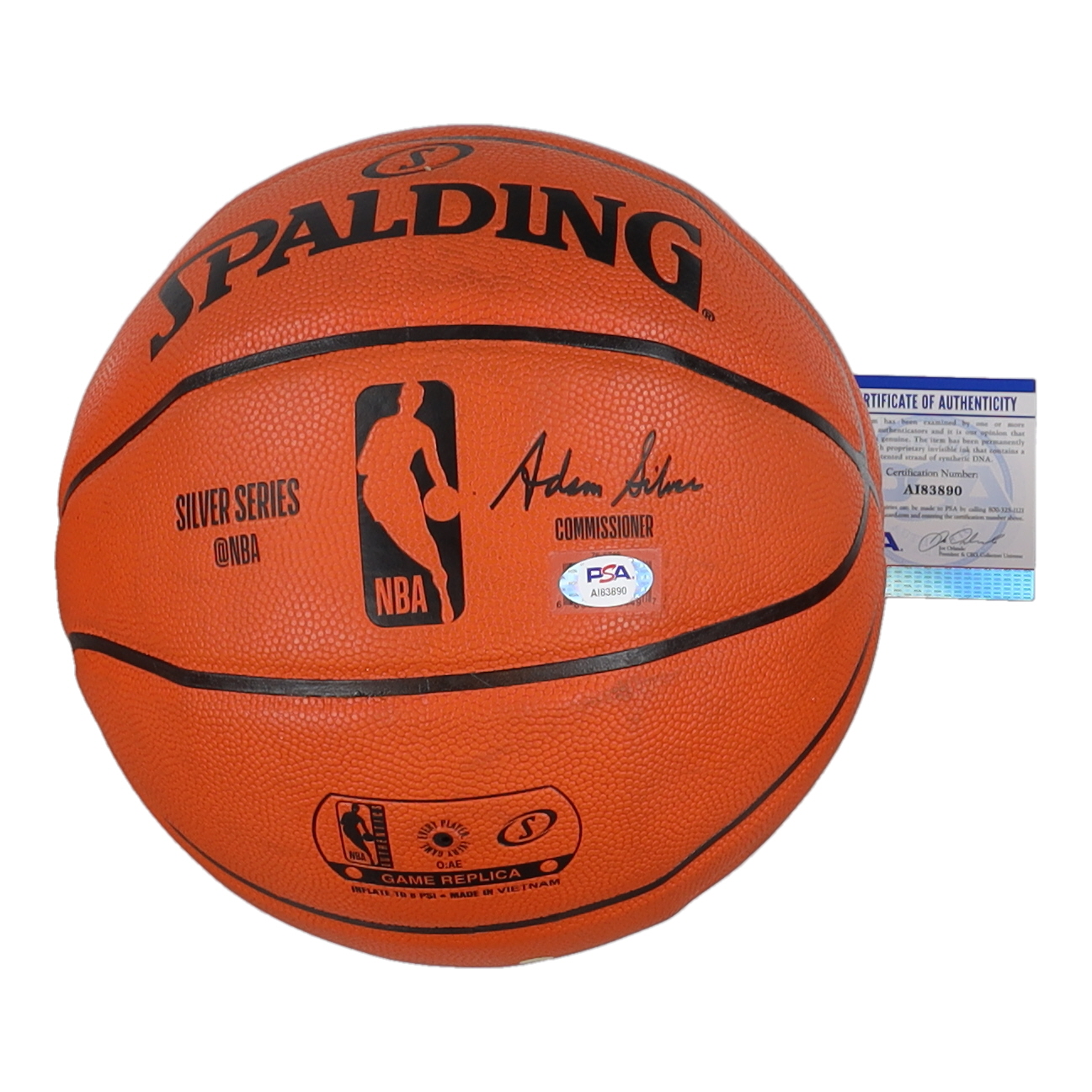 Dennis Rodman Signed NBA Silver Series Basketball (PSA) at PristineAuction.com Dennis Rodman Signed NBA Silver Series Basketball (PSA) at PristineAuction.com