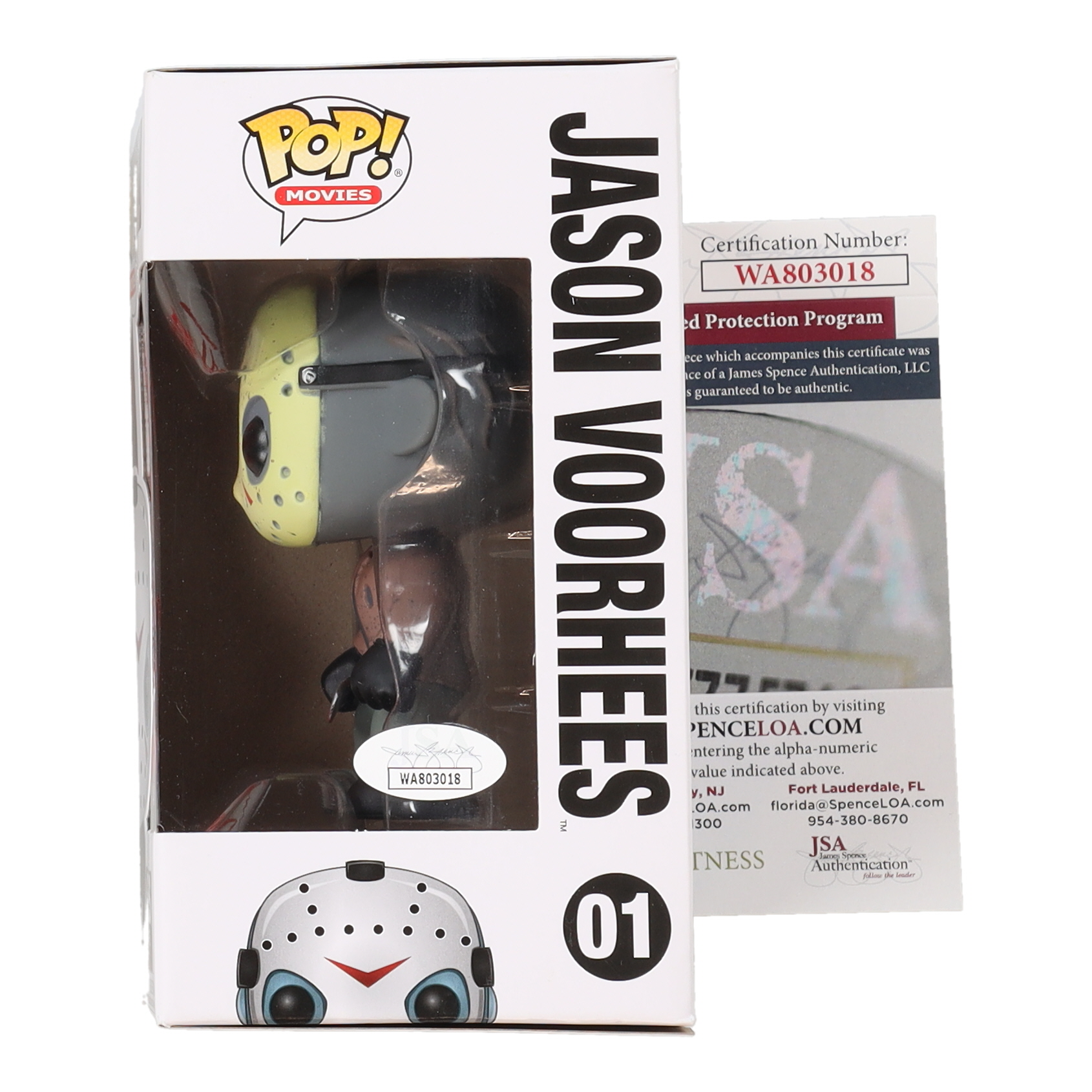 Ari Lehman Signed "Friday the 13th" #01 Jason Voorhees Funko Pop! Vinyl Figure Inscribed "Crystal Lake Killer!" & "Jason 1" (JSA) at PristineAuction.com Ari Lehman Signed "Friday the 13th" #01 Jason Voorhees Funko Pop! Vinyl Figure Inscribed "Crystal Lake Killer!" & "Jason 1" (JSA) at PristineAuction.com