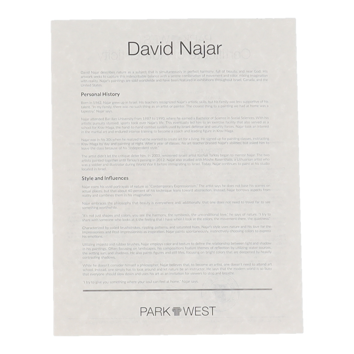 David Najar Signed 2021 "Rural Home" 10x12.5 Lithograph (Park West) at PristineAuction.com David Najar Signed 2021 "Rural Home" 10x12.5 Lithograph (Park West) at PristineAuction.com