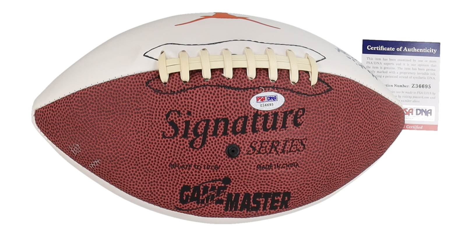 Major Applewhite Signed Texas Longhorns Logo Football Inscribed "Smash" (PSA) at PristineAuction.com Major Applewhite Signed Texas Longhorns Logo Football Inscribed "Smash" (PSA) at PristineAuction.com