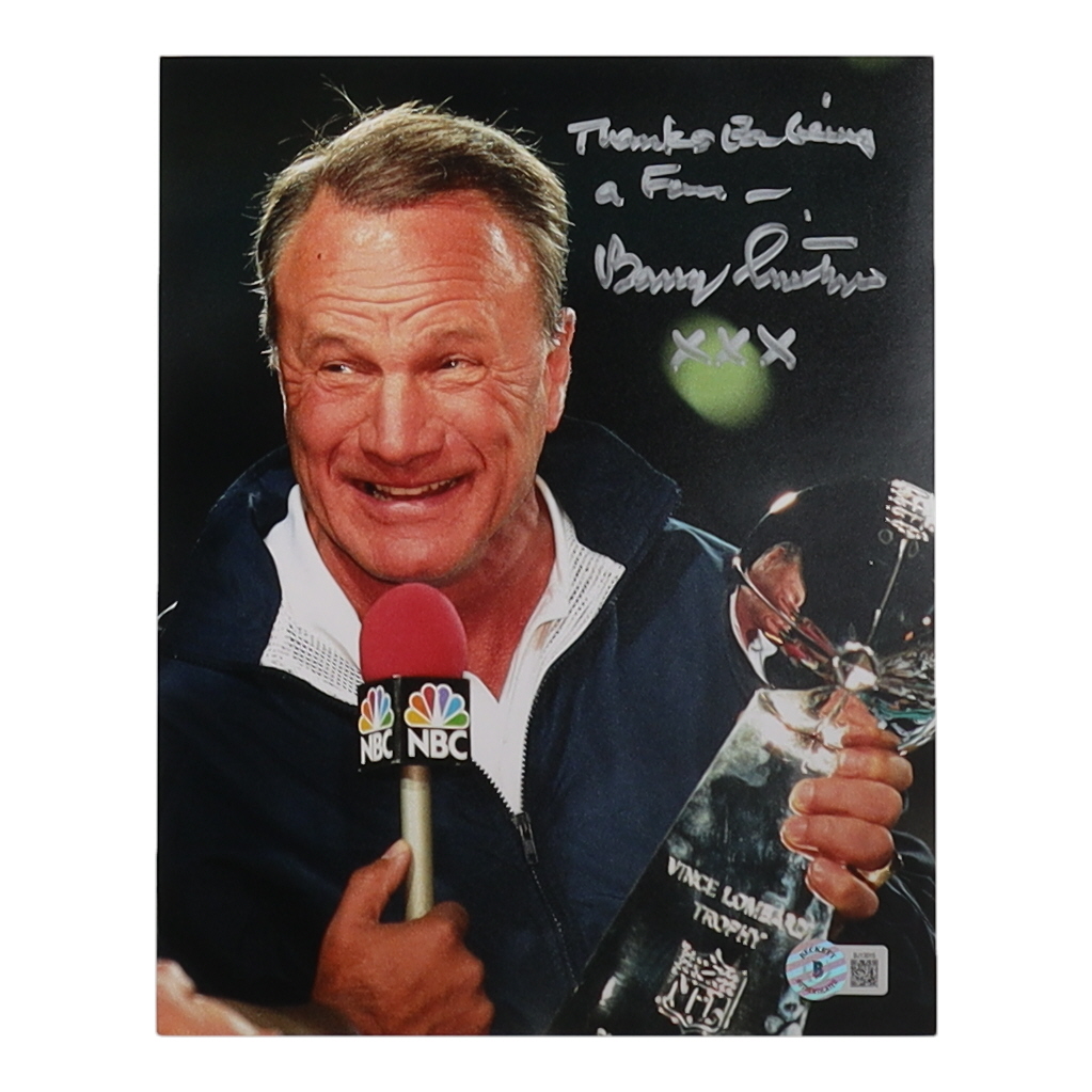 Barry Switzer Signed Cowboys 8x10 Photo Inscribed "Thanks For Being A Fan" & "XXX" (Beckett) at PristineAuction.com Barry Switzer Signed Cowboys 8x10 Photo Inscribed "Thanks For Being A Fan" & "XXX" (Beckett) at PristineAuction.com