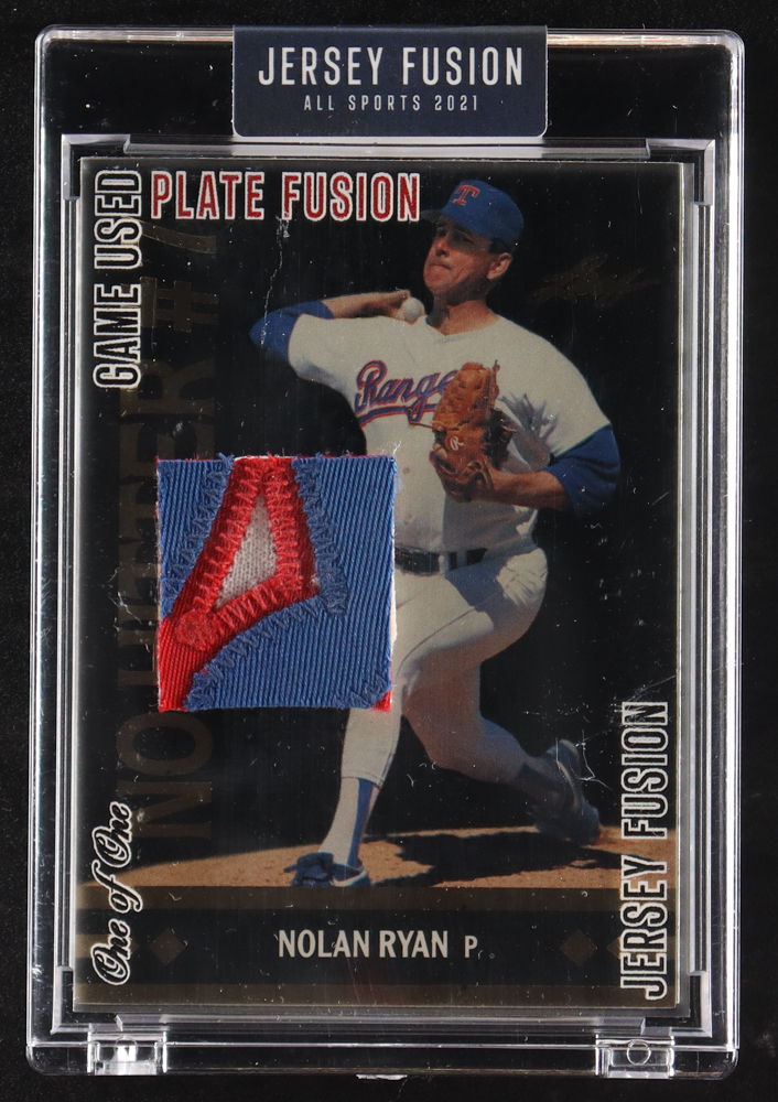Nolan Ryan 2021 Sportscards.com Jersey Fusion Game-Used Swatch #JFNR92 #1/1 at PristineAuction.com Nolan Ryan 2021 Sportscards.com Jersey Fusion Game-Used Swatch #JFNR92 #1/1 at PristineAuction.com