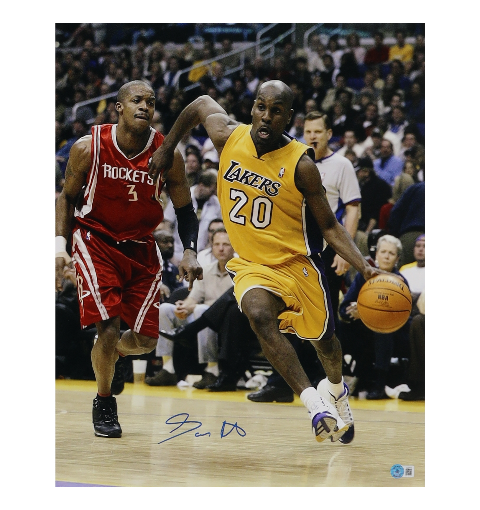 Gary Payton Signed Lakers 16x20 Photo (Beckett) at PristineAuction.com Gary Payton Signed Lakers 16x20 Photo (Beckett) at PristineAuction.com