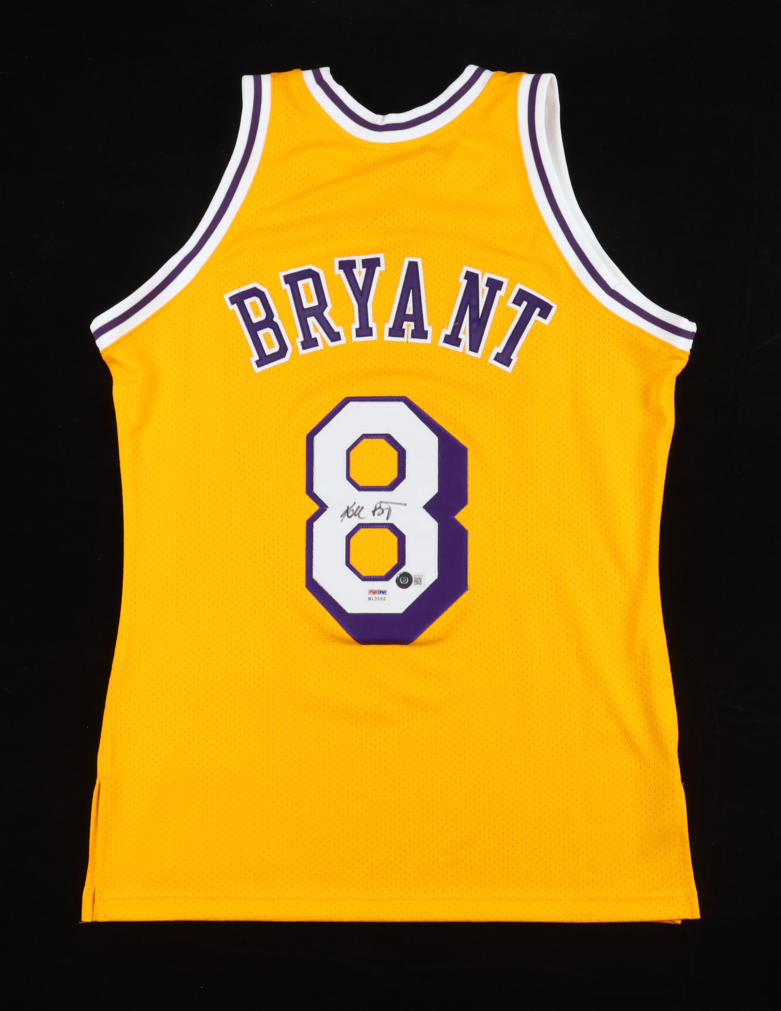 Kobe Bryant Signed Lakers 1996-97 Mitchell & Ness Jersey (PSA & Beckett) at PristineAuction.com Kobe Bryant Signed Lakers 1996-97 Mitchell & Ness Jersey (PSA & Beckett) at PristineAuction.com