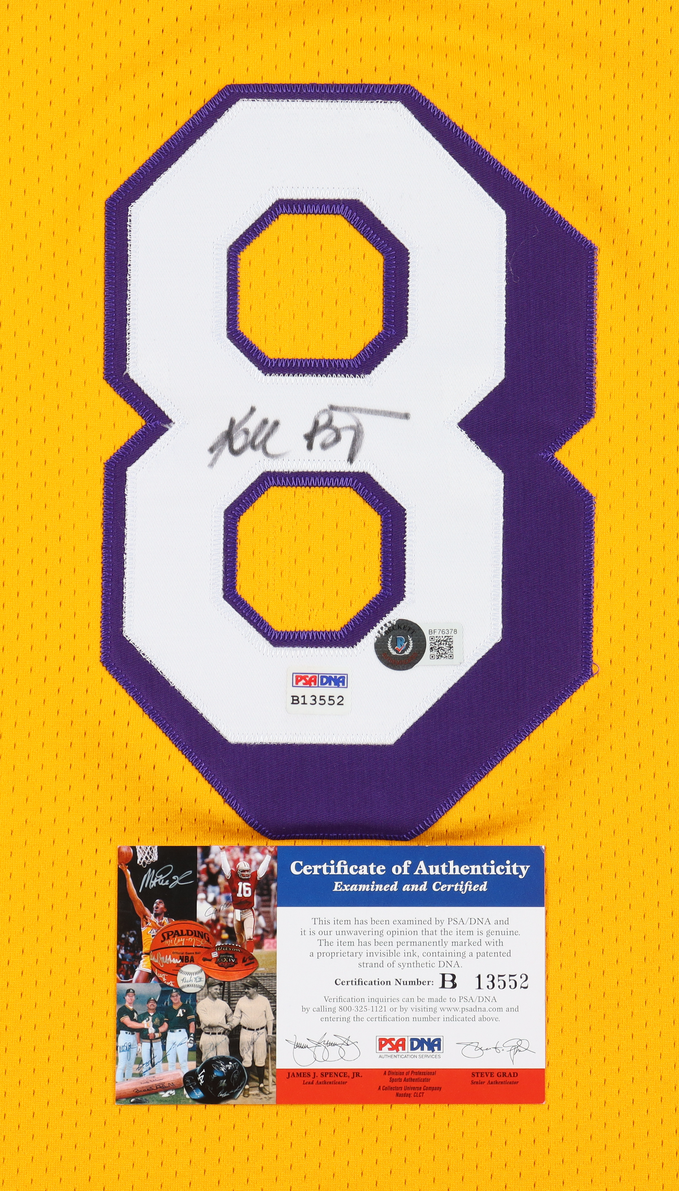 Kobe Bryant Signed Lakers 1996-97 Mitchell & Ness Jersey (PSA & Beckett) at PristineAuction.com Kobe Bryant Signed Lakers 1996-97 Mitchell & Ness Jersey (PSA & Beckett) at PristineAuction.com