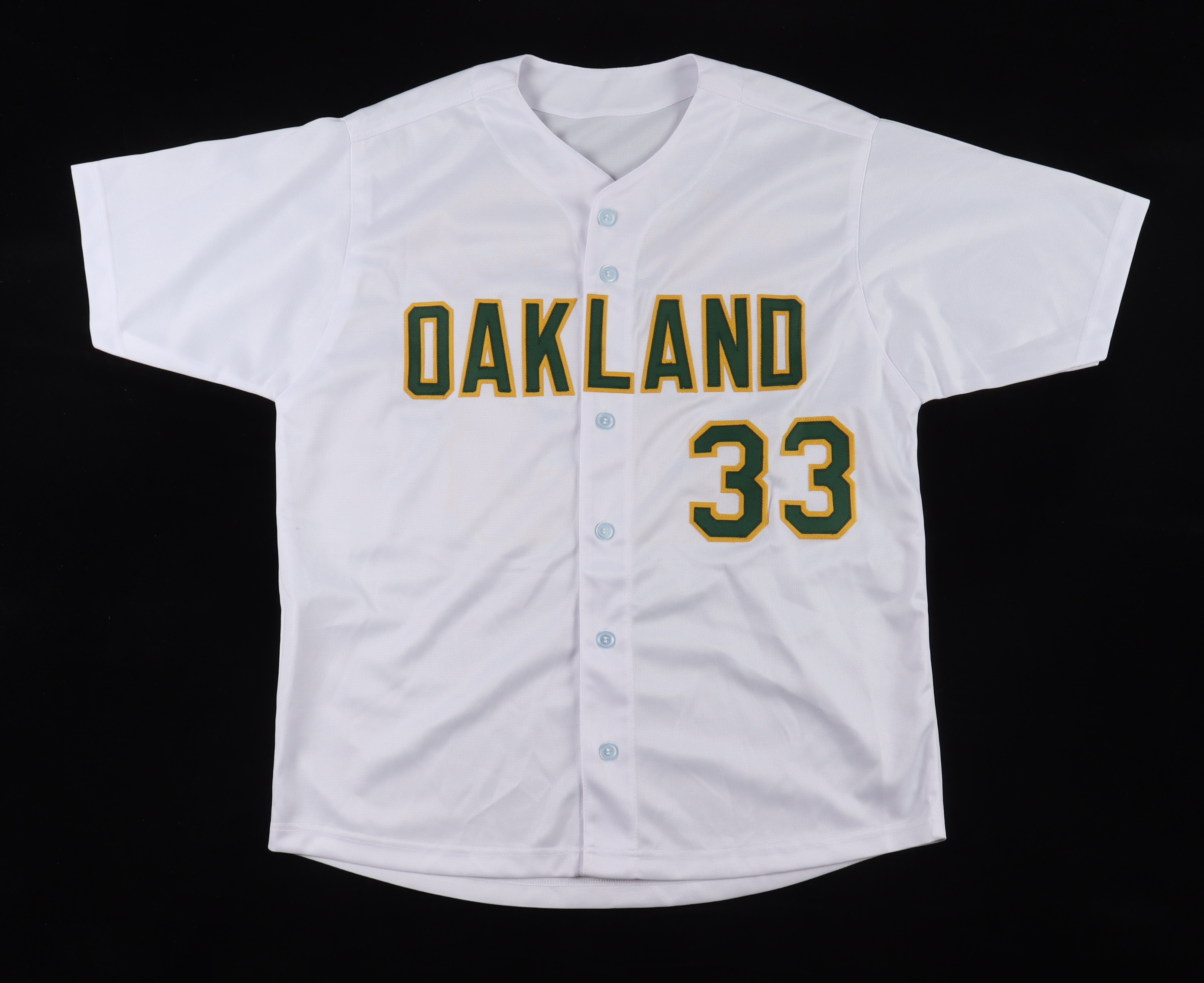 Jose Canseco Signed Jersey With Multiple Stat Inscriptions (JSA) at PristineAuction.com Jose Canseco Signed Jersey With Multiple Stat Inscriptions (JSA) at PristineAuction.com