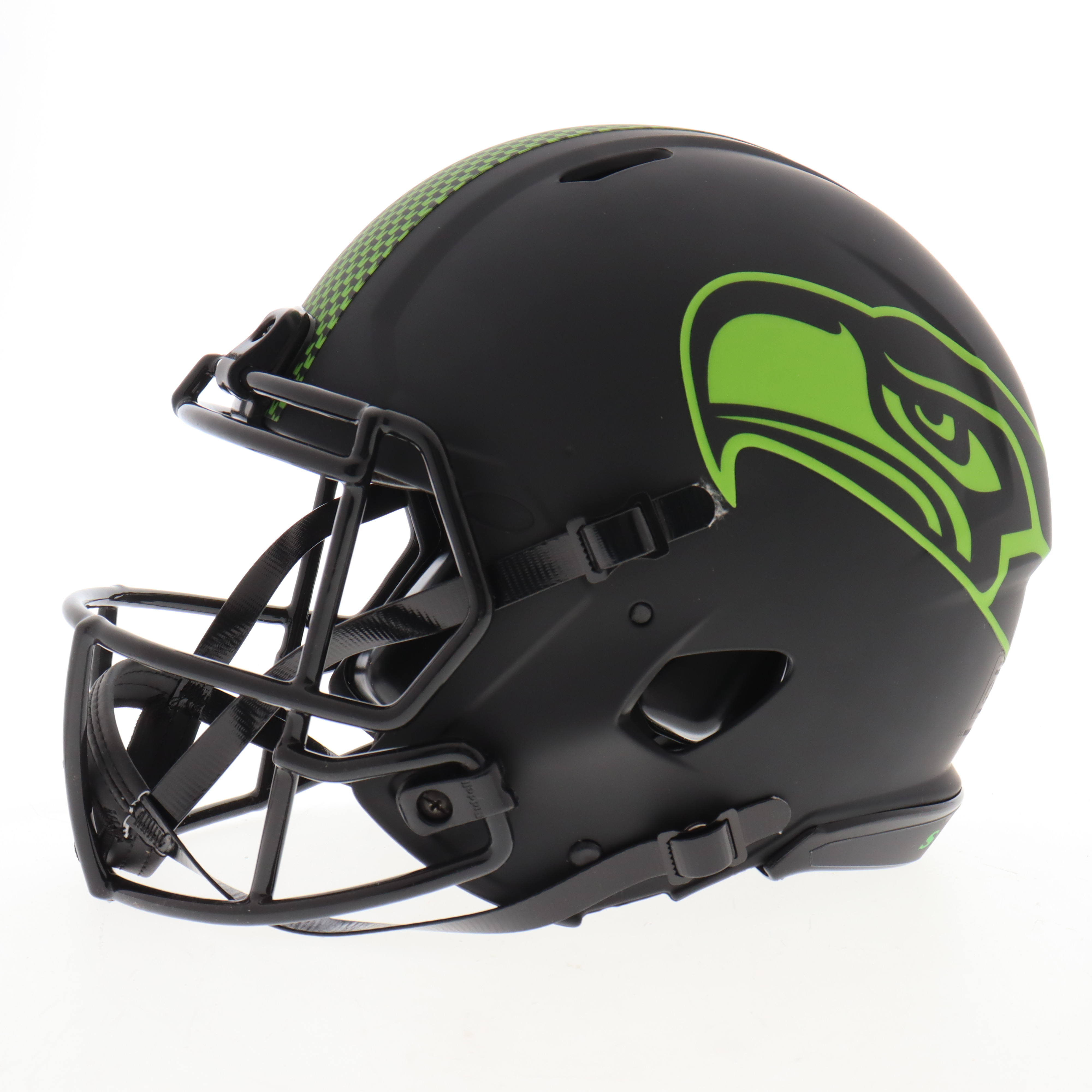 Steve Largent Signed Seahawks Full-Size Authentic On-Field Eclipse Alternate Speed Helmet (Beckett) at PristineAuction.com Steve Largent Signed Seahawks Full-Size Authentic On-Field Eclipse Alternate Speed Helmet (Beckett) at PristineAuction.com