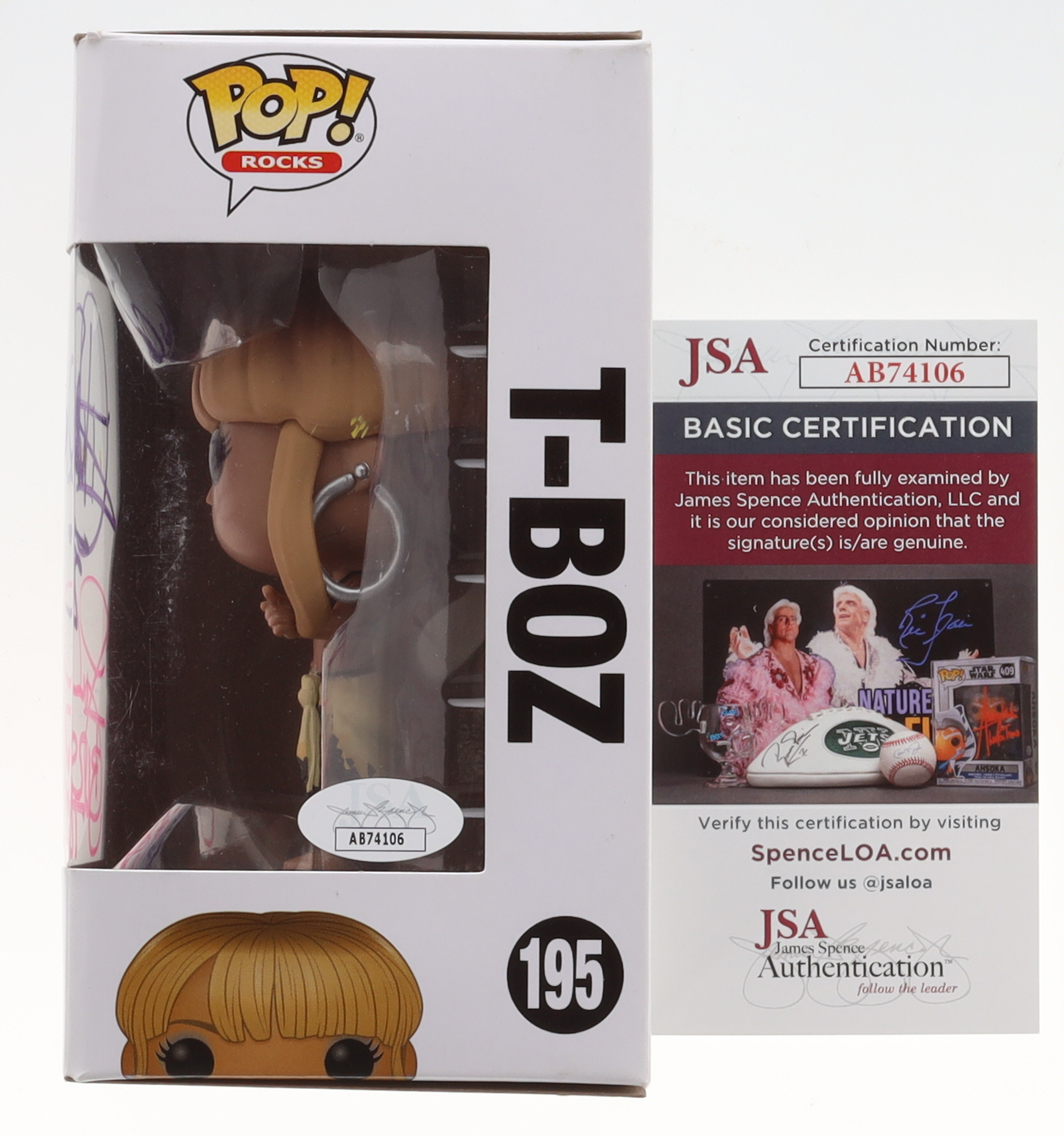 Tionne Watkins & Rozonda Thomas Signed "TLC" #195 T-Boz Funko Pop! Vinyl Figure Inscribed "TLC" (JSA) at PristineAuction.com Tionne Watkins & Rozonda Thomas Signed "TLC" #195 T-Boz Funko Pop! Vinyl Figure Inscribed "TLC" (JSA) at PristineAuction.com