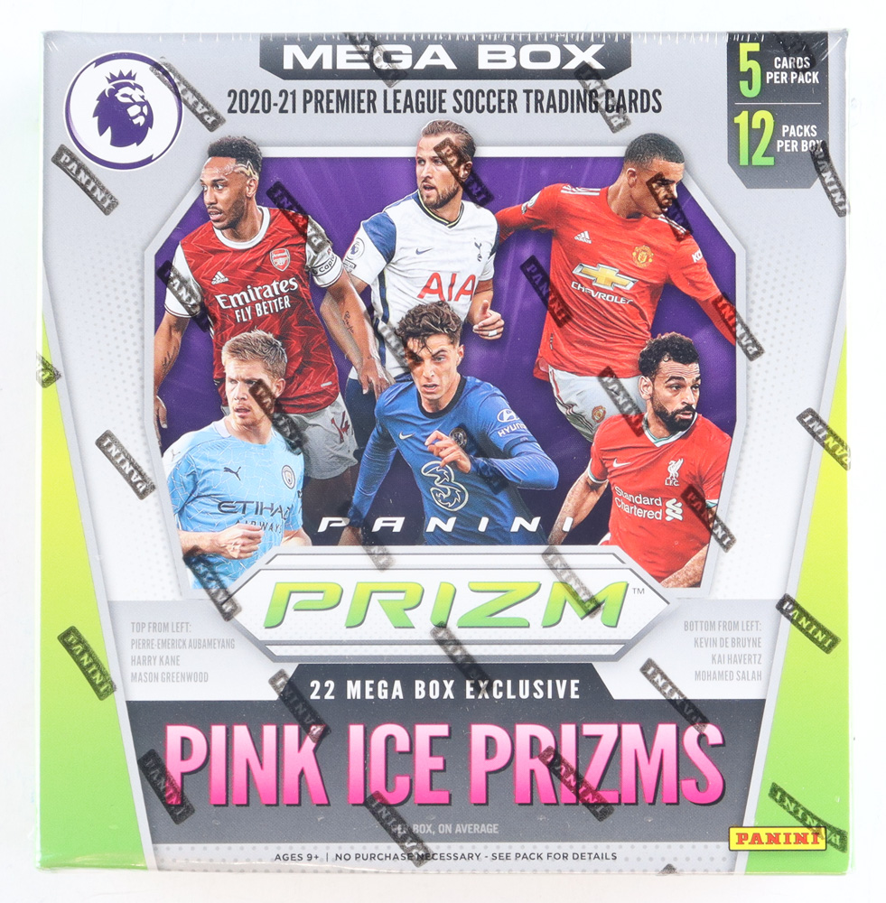2020/21 Panini Prizm Premier League EPL Soccer Mega Box with (12) Packs at PristineAuction.com 2020/21 Panini Prizm Premier League EPL Soccer Mega Box with (12) Packs at PristineAuction.com
