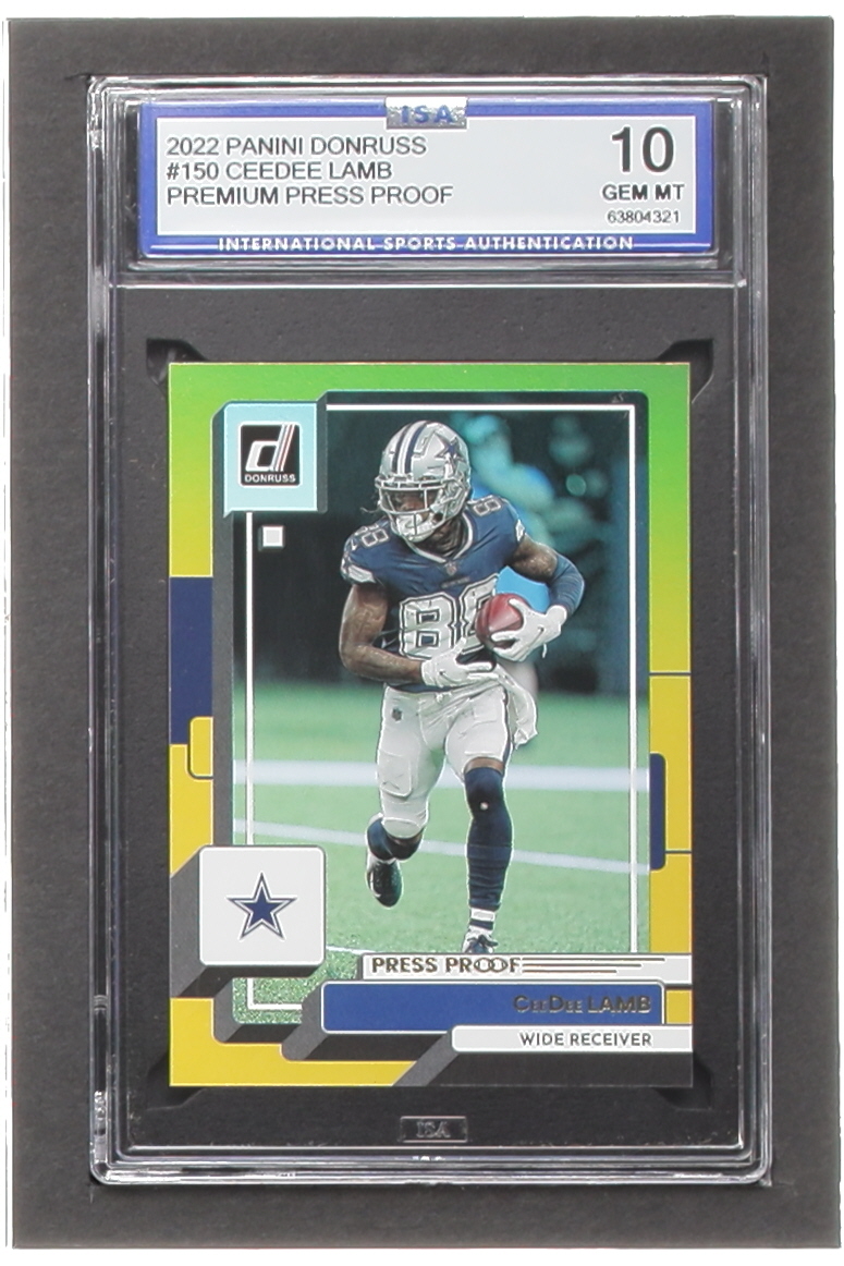 CeeDee Lamb 2022 Donruss Press Proof Premium #150 (ISA 10) at PristineAuction.com CeeDee Lamb 2022 Donruss Press Proof Premium #150 (ISA 10) at PristineAuction.com