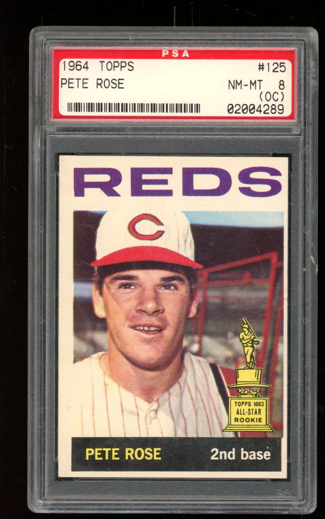 Pete Rose 1964 Topps #125 (PSA 8) (OC) at PristineAuction.com Pete Rose 1964 Topps #125 (PSA 8) (OC) at PristineAuction.com