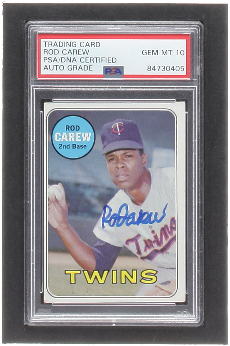 Rod Carew Signed 1969 Topps #510 (PSA | Auto 10) at PristineAuction.com Rod Carew Signed 1969 Topps #510 (PSA | Auto 10) at PristineAuction.com