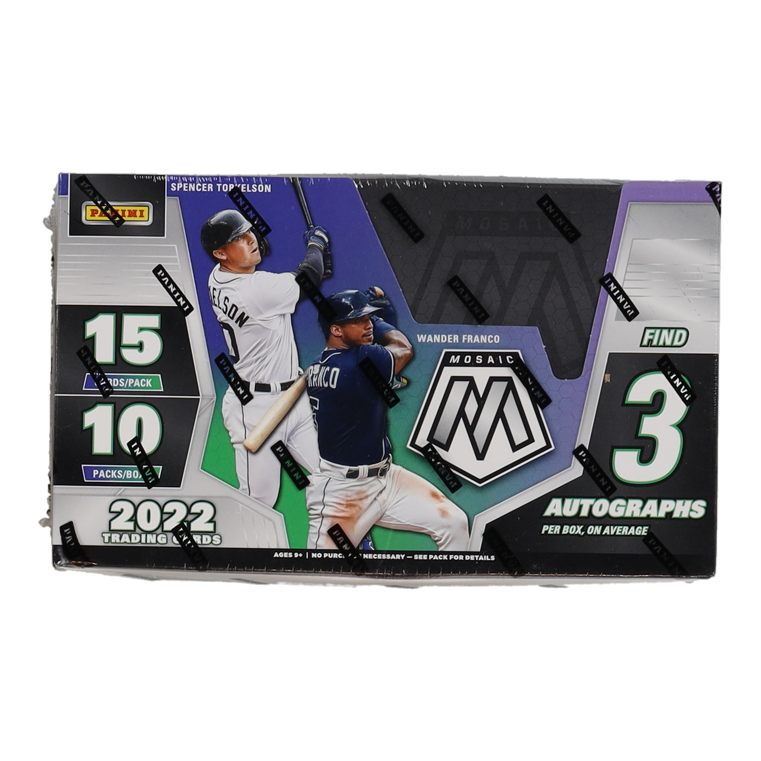 2022 Panini Mosaic Baseball Hobby Box with (10) Packs at PristineAuction.com 2022 Panini Mosaic Baseball Hobby Box with (10) Packs at PristineAuction.com