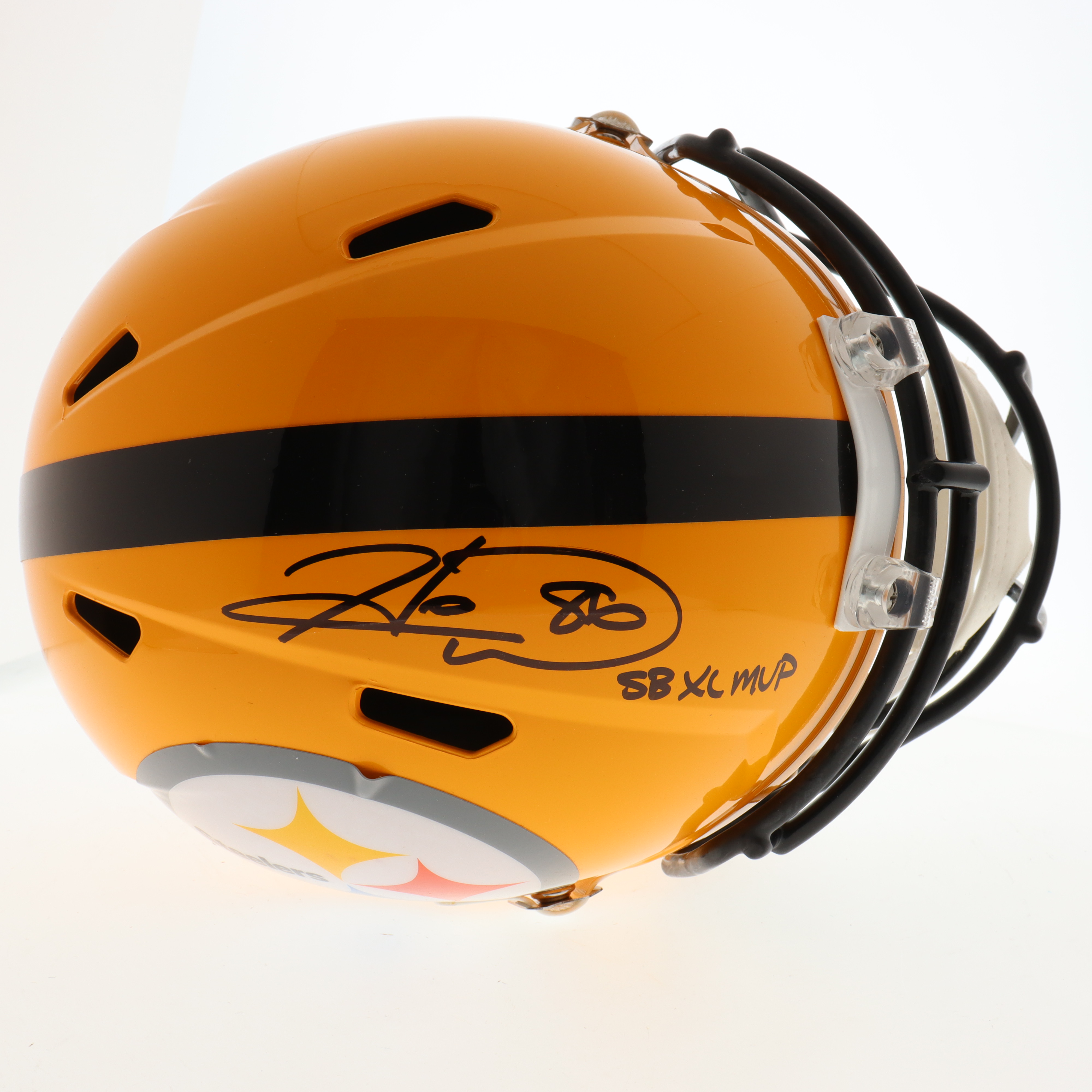 Hines Ward Signed Steelers Full-Size Speed Helmet Inscribed "SB XL MVP" (JSA) at PristineAuction.com Hines Ward Signed Steelers Full-Size Speed Helmet Inscribed "SB XL MVP" (JSA) at PristineAuction.com