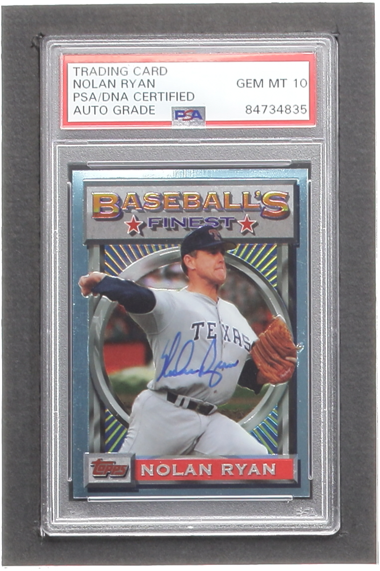 Nolan Ryan Signed 1993 Finest Promos #107 (PSA | Auto 10) at PristineAuction.com Nolan Ryan Signed 1993 Finest Promos #107 (PSA | Auto 10) at PristineAuction.com