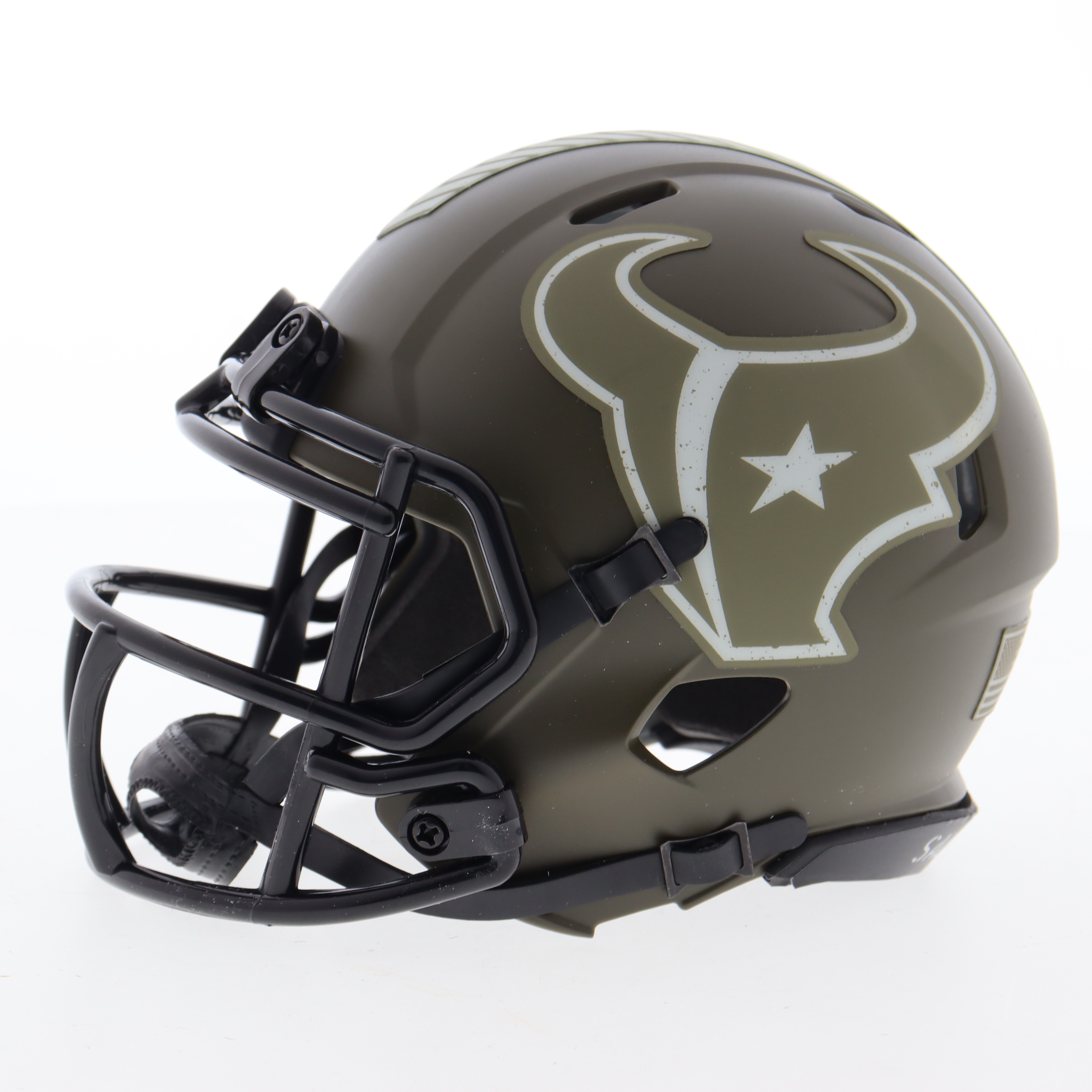 Andre Johnson Signed Texans Salute To Service Speed Mini Helmet (JSA) at PristineAuction.com Andre Johnson Signed Texans Salute To Service Speed Mini Helmet (JSA) at PristineAuction.com