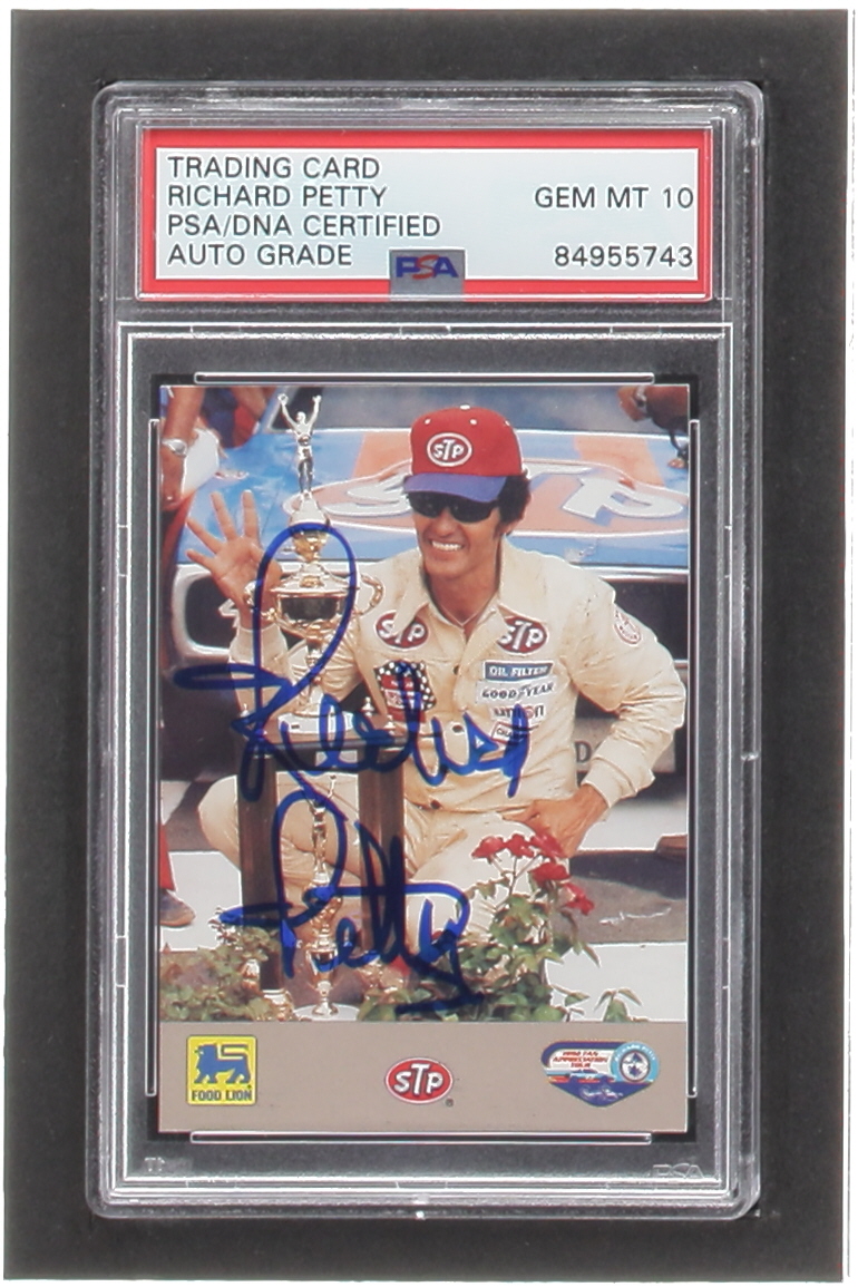 Richard Petty Signed 1992 Food Lion Richard Petty #40 1977 (PSA | Auto 10) at PristineAuction.com Richard Petty Signed 1992 Food Lion Richard Petty #40 1977 (PSA | Auto 10) at PristineAuction.com