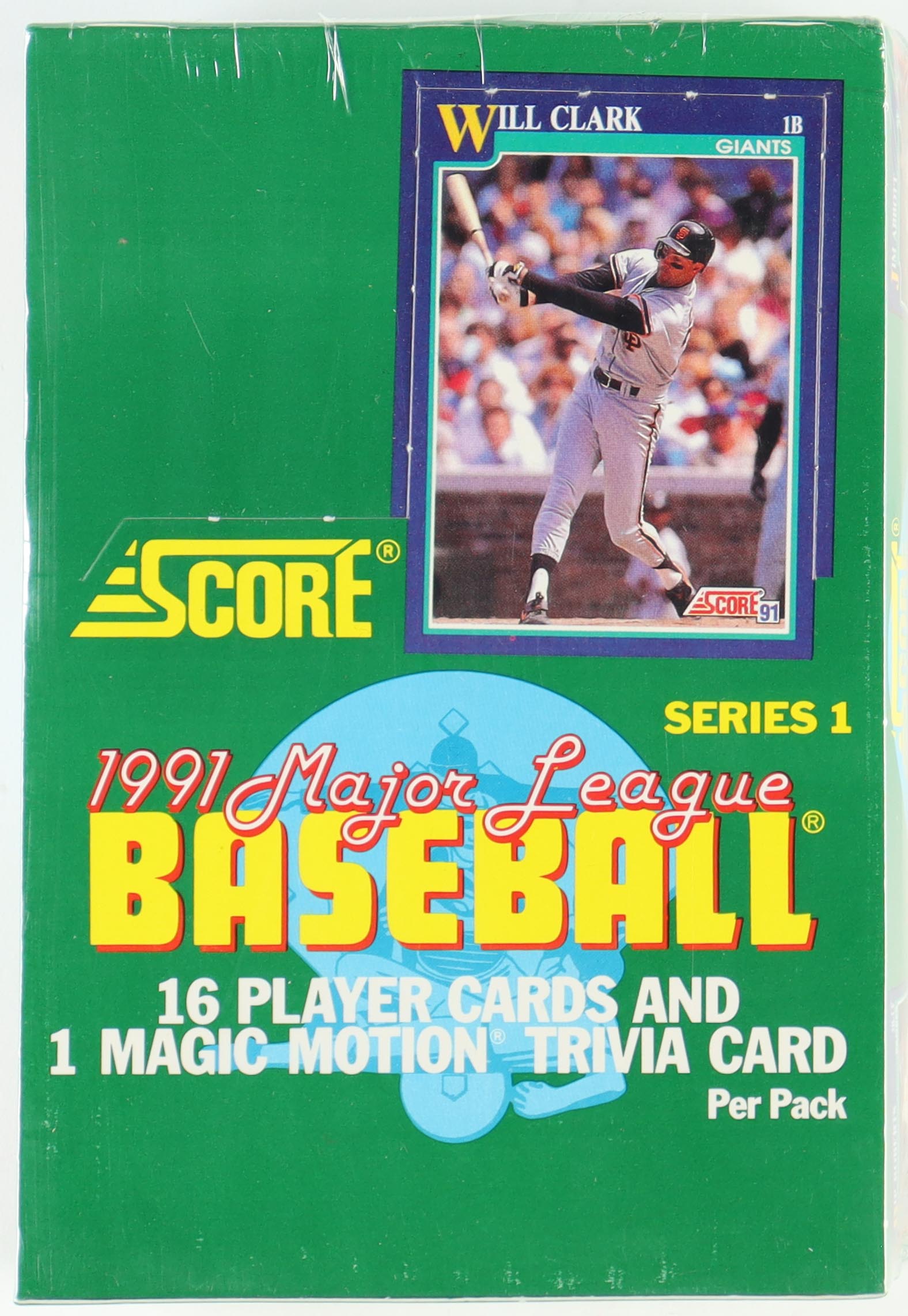 1991 Score Series 1 Baseball Wax Box with (36) Packs at PristineAuction.com 1991 Score Series 1 Baseball Wax Box with (36) Packs at PristineAuction.com