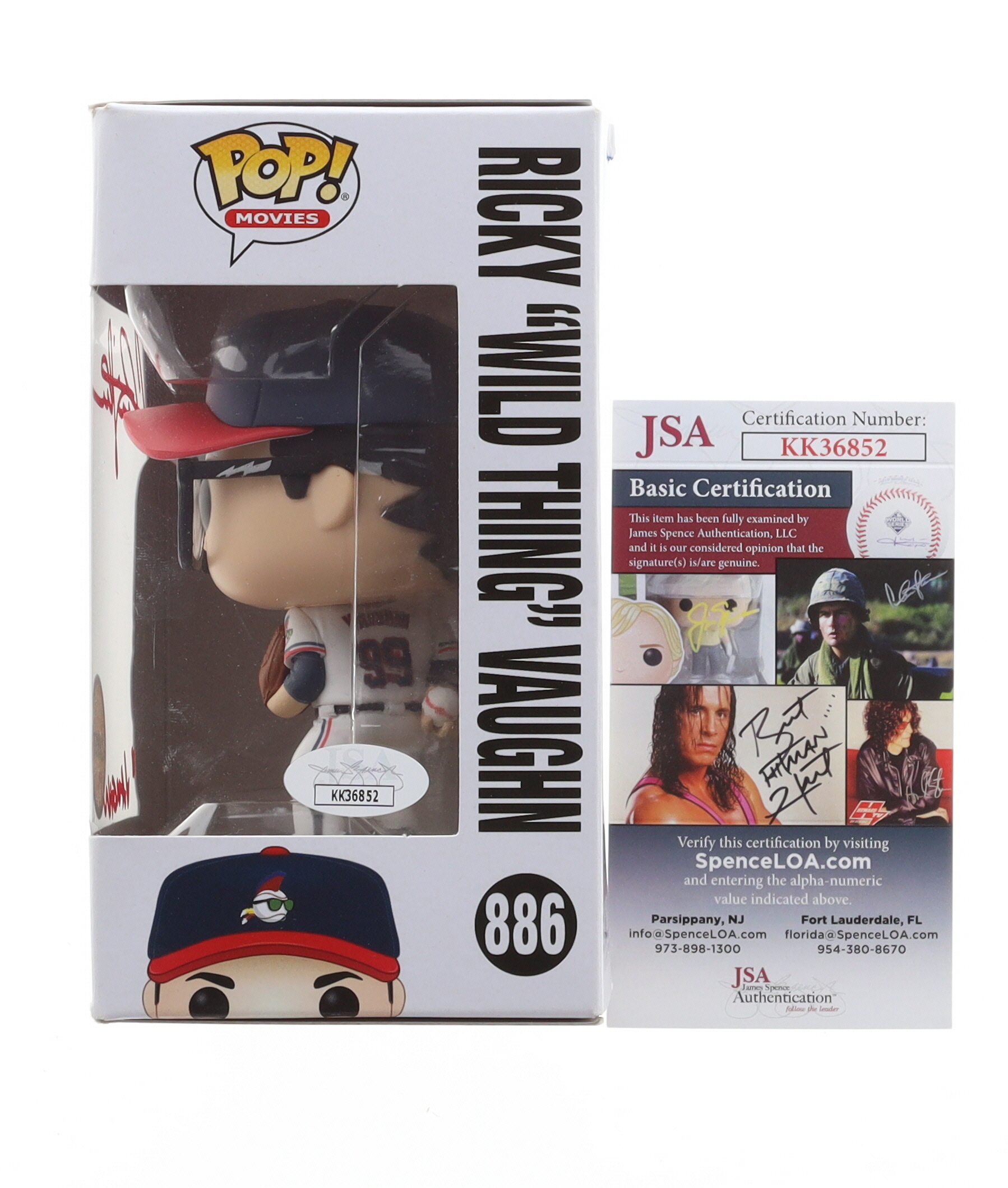 Charlie Sheen Signed "Major League" #886 Ricky "Wild Thing" Vaughn Funko Pop! Vinyl Figure Inscribed "Vaughn" (JSA) at PristineAuction.com Charlie Sheen Signed "Major League" #886 Ricky "Wild Thing" Vaughn Funko Pop! Vinyl Figure Inscribed "Vaughn" (JSA) at PristineAuction.com