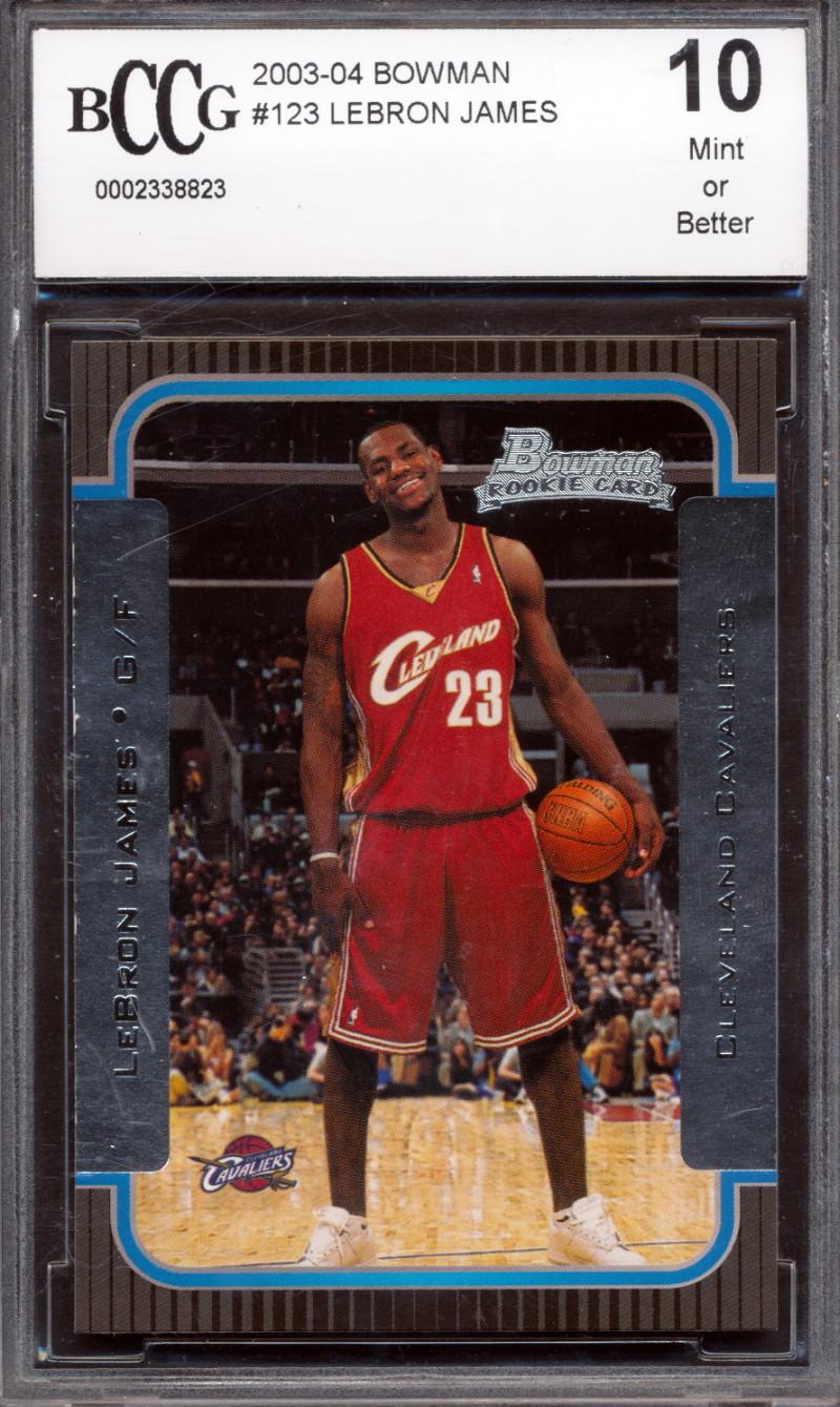 LeBron James 2003-04 Bowman #123 RC (BCCG 10) at PristineAuction.com LeBron James 2003-04 Bowman #123 RC (BCCG 10) at PristineAuction.com