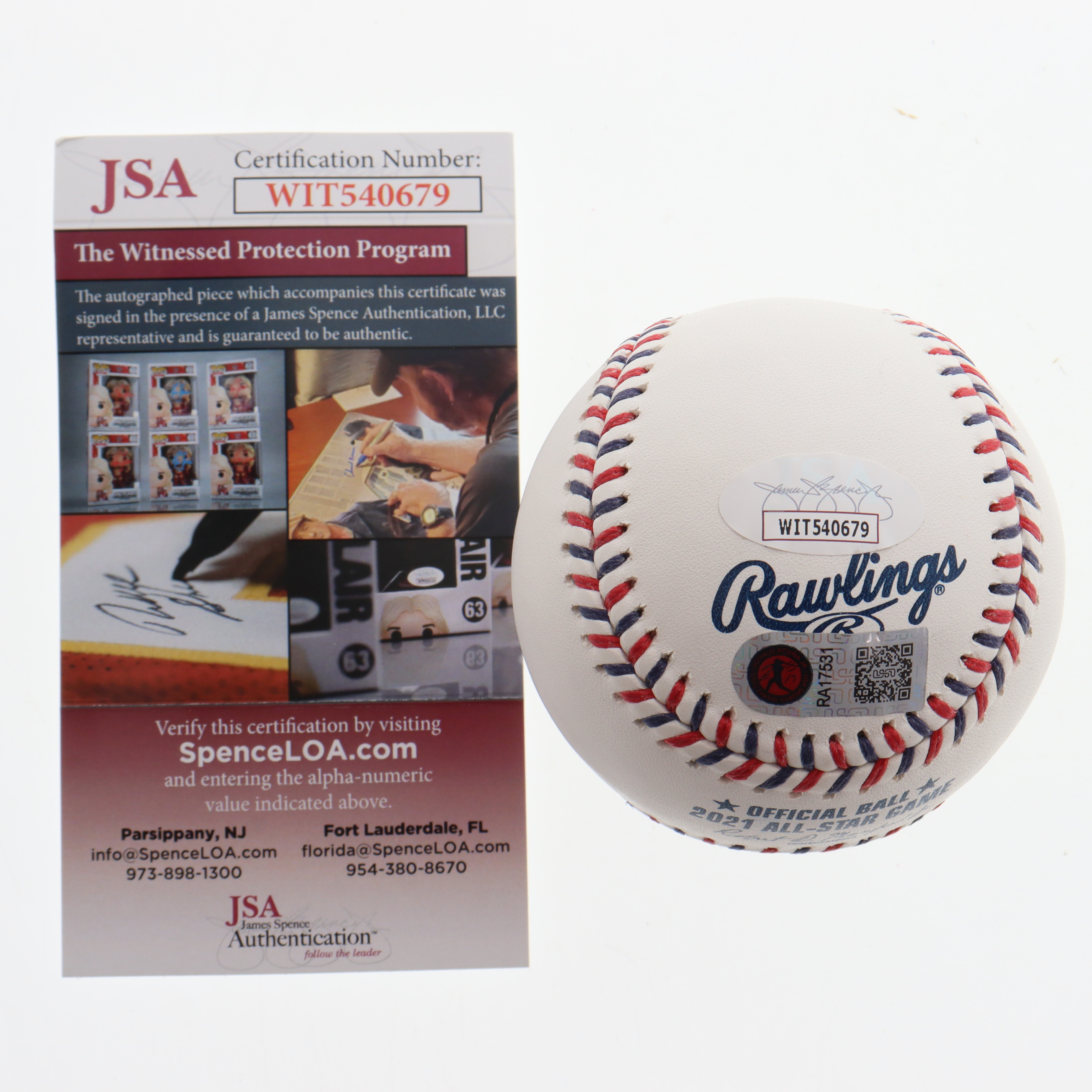 Ronald Acuna Signed 2021 All-Star Game Baseball Inscribed "The ASG That Never Happened" (JSA & USASM) at PristineAuction.com Ronald Acuna Signed 2021 All-Star Game Baseball Inscribed "The ASG That Never Happened" (JSA & USASM) at PristineAuction.com