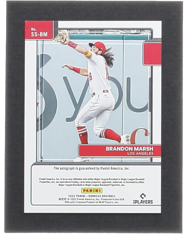 Brandon Marsh 2022 Donruss Signature Series #10 at PristineAuction.com Brandon Marsh 2022 Donruss Signature Series #10 at PristineAuction.com