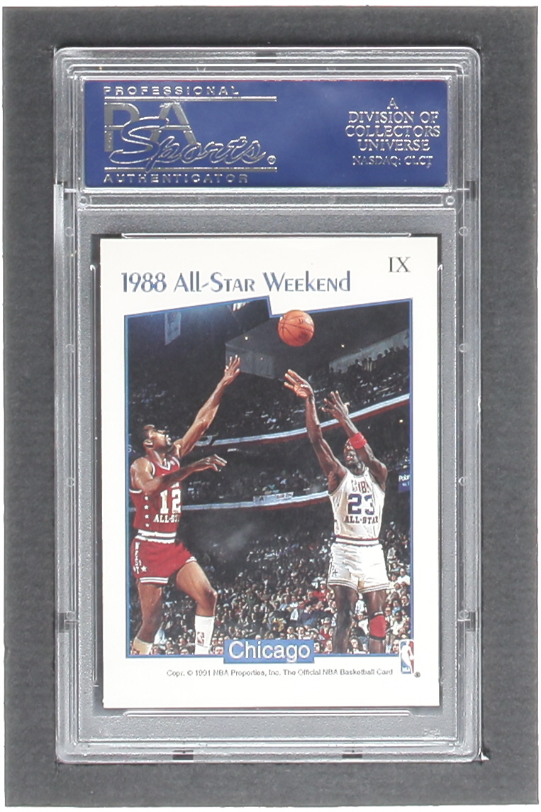 Michael Jordan 1991-92 Hoops All-Star MVP's #9 (PSA 6) at PristineAuction.com Michael Jordan 1991-92 Hoops All-Star MVP's #9 (PSA 6) at PristineAuction.com