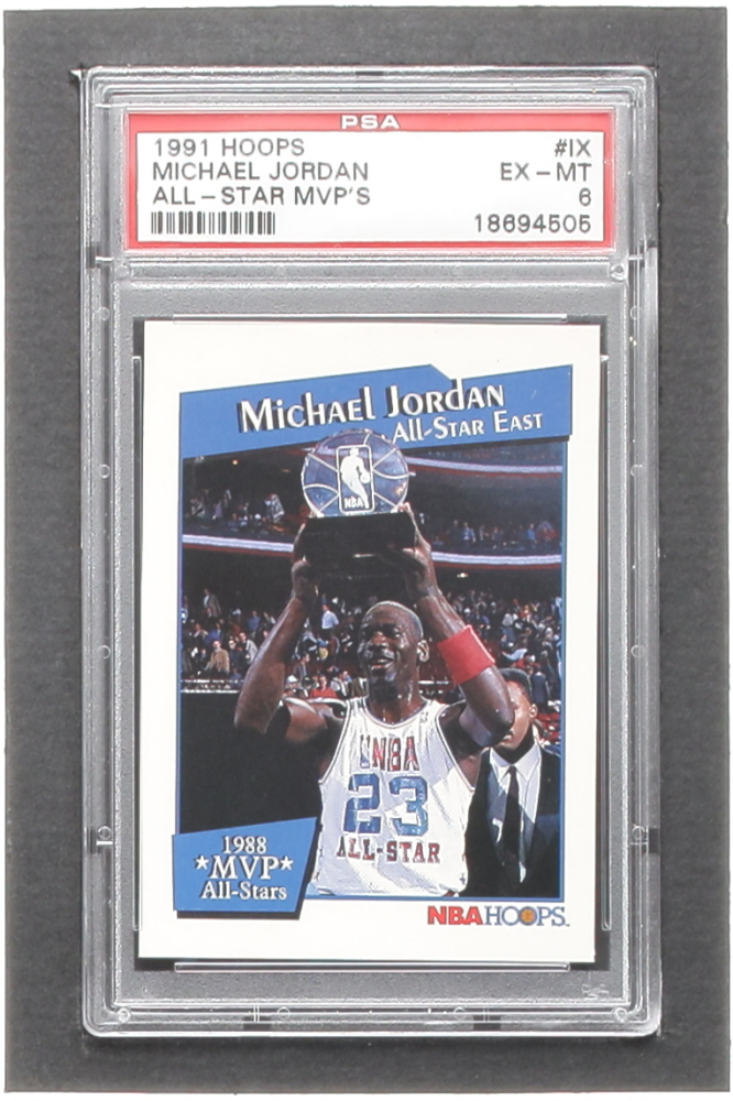 michael jordan nba hoops all star card 1991