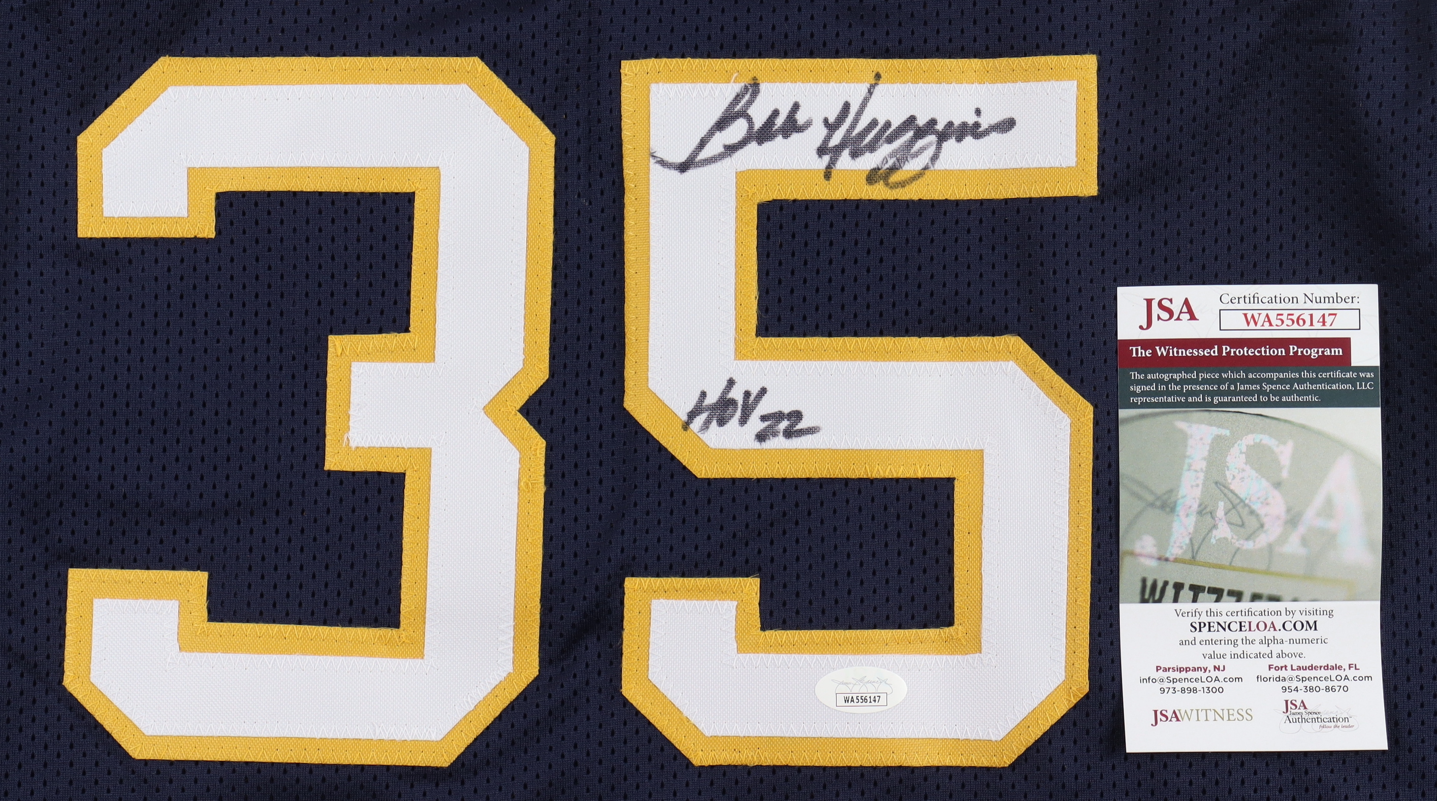 Bob Huggins Signed Jersey Inscribed "HOF 22" (JSA) at PristineAuction.com Bob Huggins Signed Jersey Inscribed "HOF 22" (JSA) at PristineAuction.com