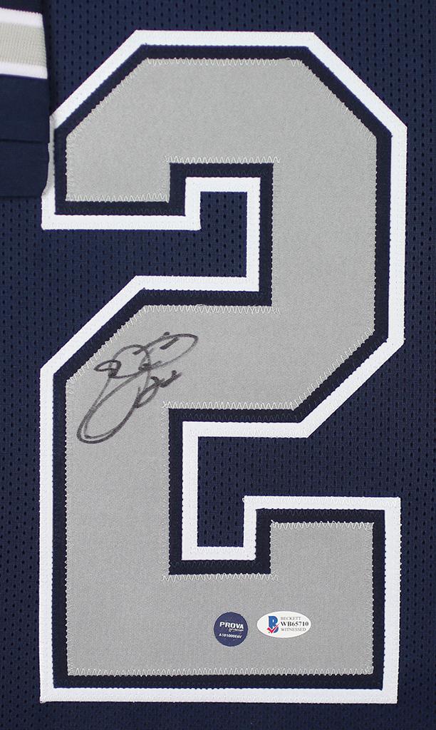 Emmitt Smith Signed Custom Framed Jersey Display (Beckett & Prova) at PristineAuction.com Emmitt Smith Signed Custom Framed Jersey Display (Beckett & Prova) at PristineAuction.com