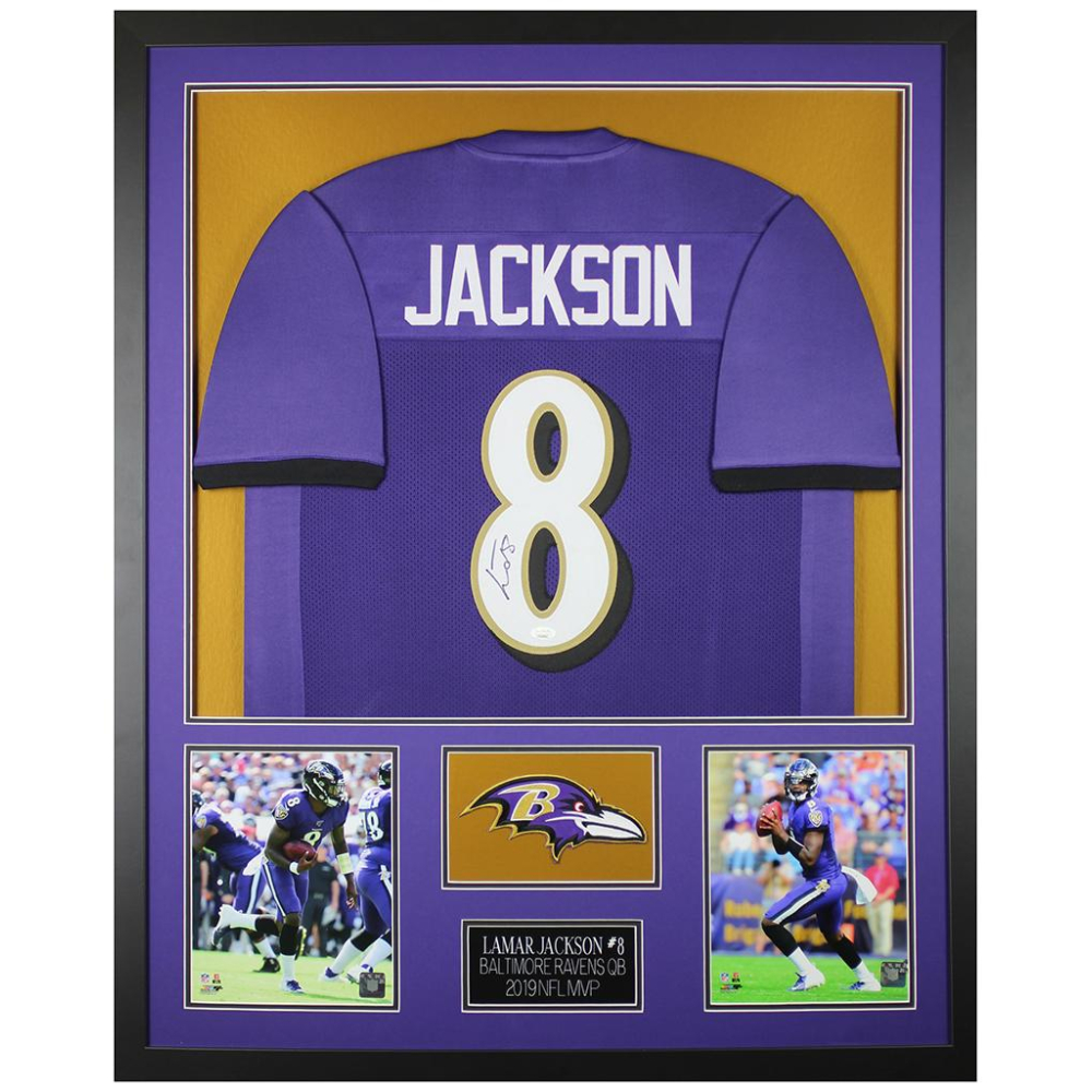 lamar jackson purple and gold jersey