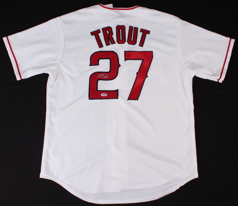 Mike Trout Signed Angels Jersey (PSA COA) Pristine Auction