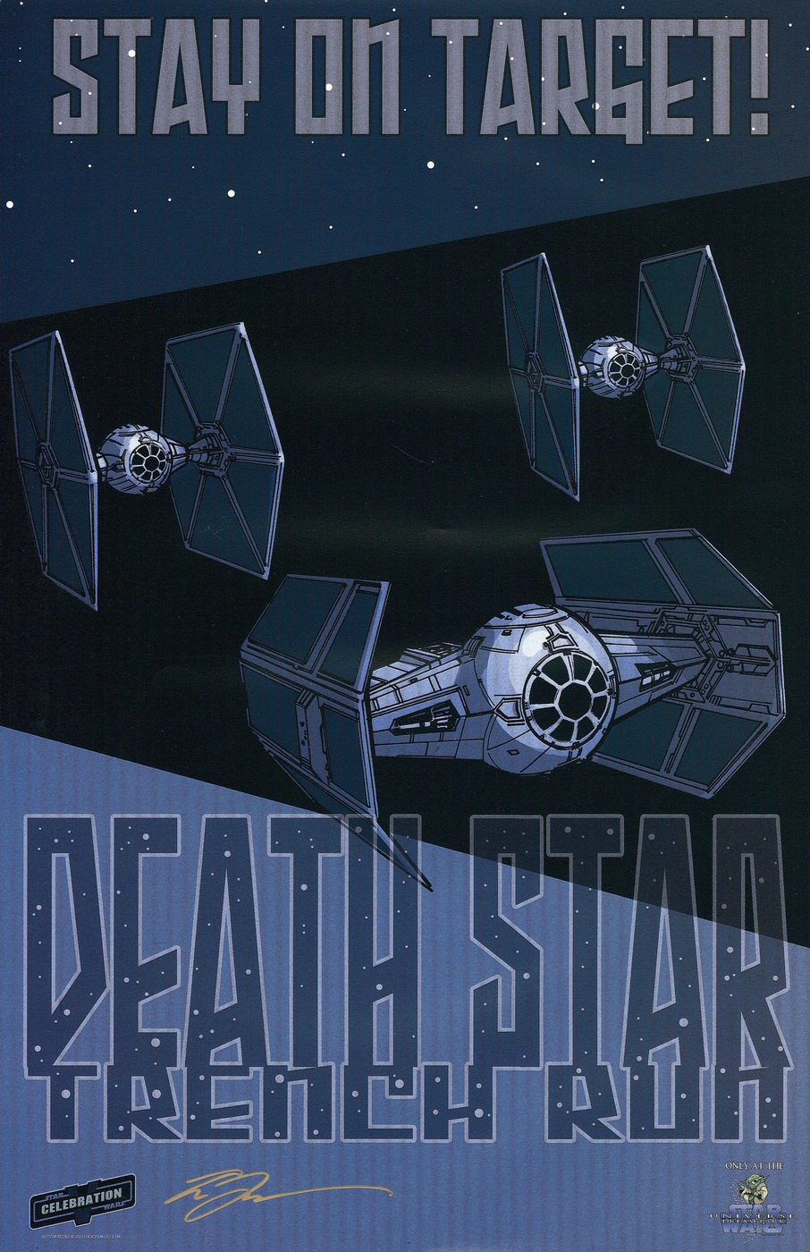 Tom Hodges Signed "Death Star Trench Run" Star Wars Celebration Limited Edition 11" x 17" Lithograph (PA COA) at PristineAuction.com Tom Hodges Signed "Death Star Trench Run" Star Wars Celebration Limited Edition 11" x 17" Lithograph (PA COA) at PristineAuction.com